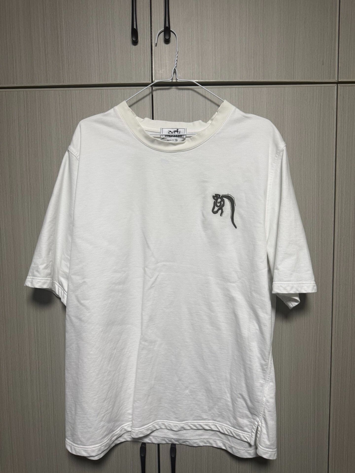 Hermes Hermes Retro White T-Shirt xl Men Size US XL / EU 56 / 4 - 1 Thumbnail