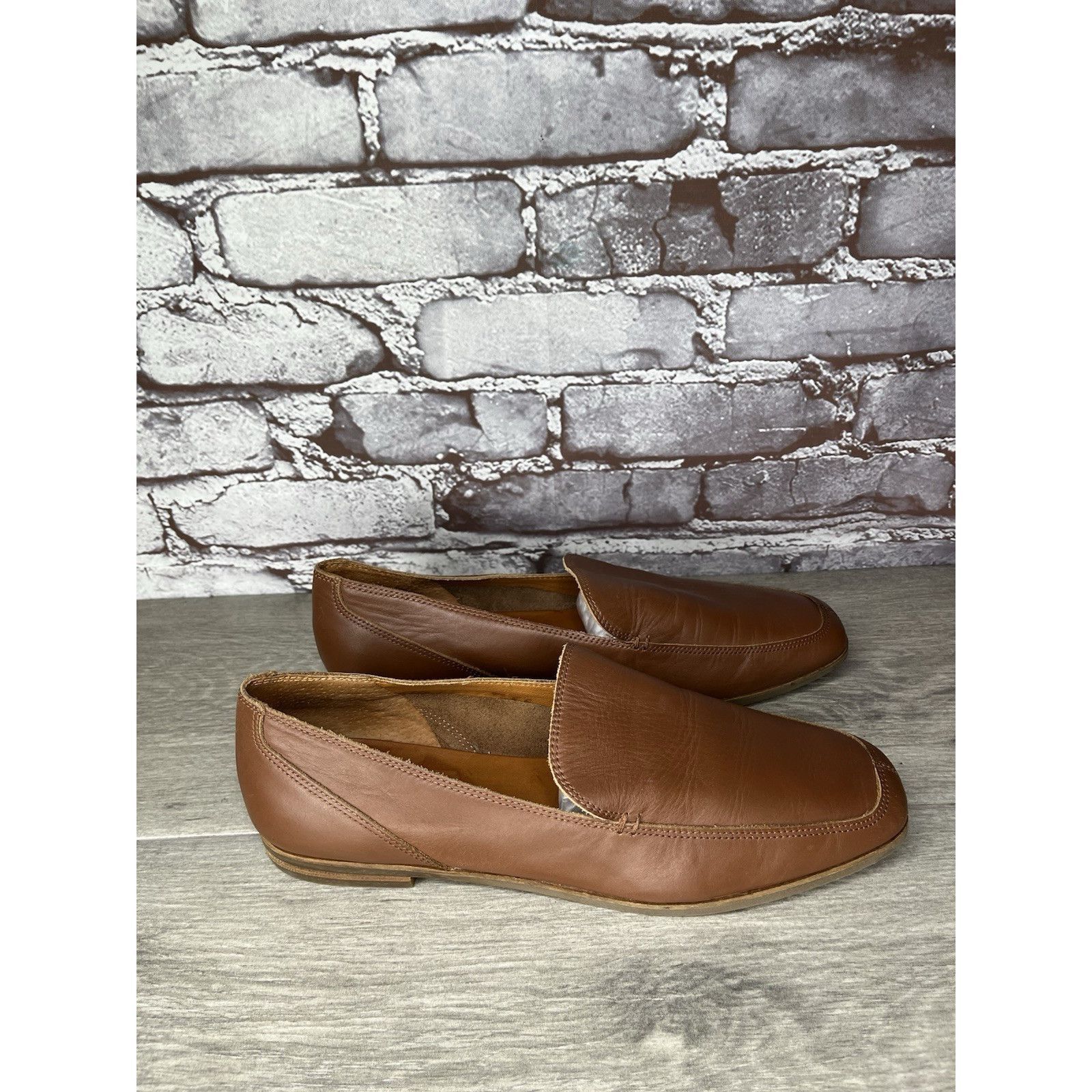 Lucky Brand Lucky Brand Canyen Loafer Brown Leather Slip On Almond Toe S Size US 10 / IT 40 - 14 Thumbnail