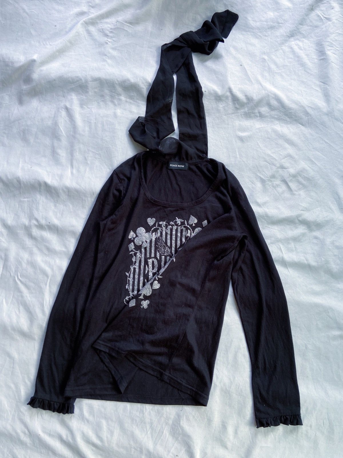 If Six Was Nine Y2K PEACE NOW POEM GOTHIC LONG SLEEVE Size US S / EU 44-46 / 1 - 3 Thumbnail