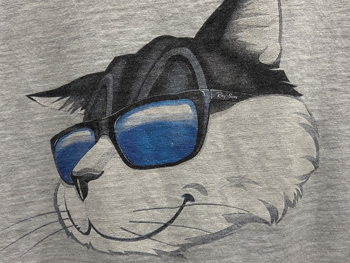 Bausch & Lomb × RayBan Vintage 90s RayBan Cats Bausch & Lomb Sunglasses T-Shirt Size US XL / EU 56 / 4 - 11 Thumbnail