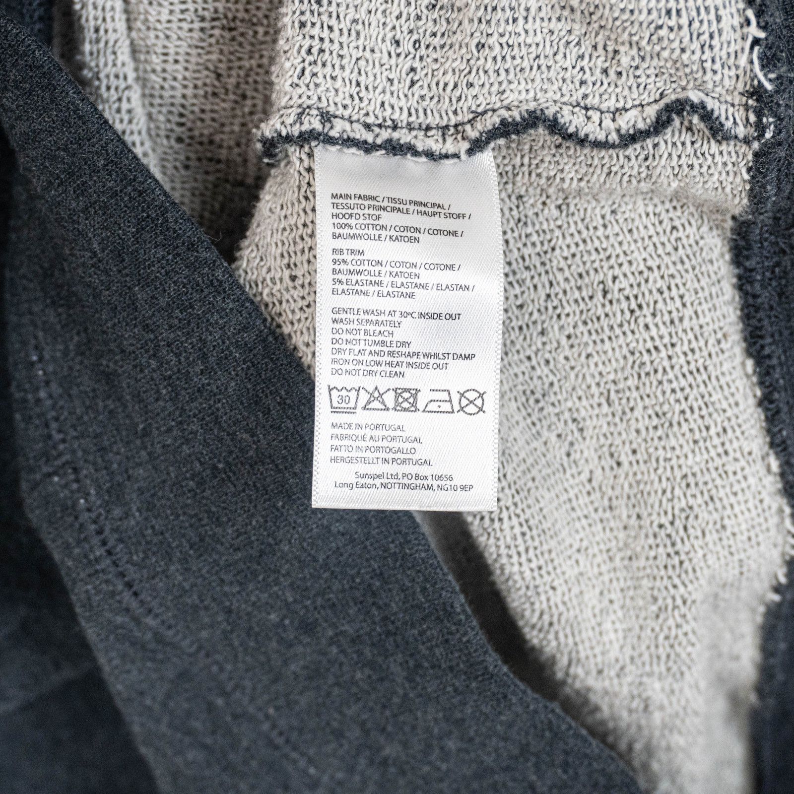 Sunspel Sunspel Loopback Sweatshirt crewneck cotton dark gray Small Size US S / EU 44-46 / 1 - 5 Thumbnail