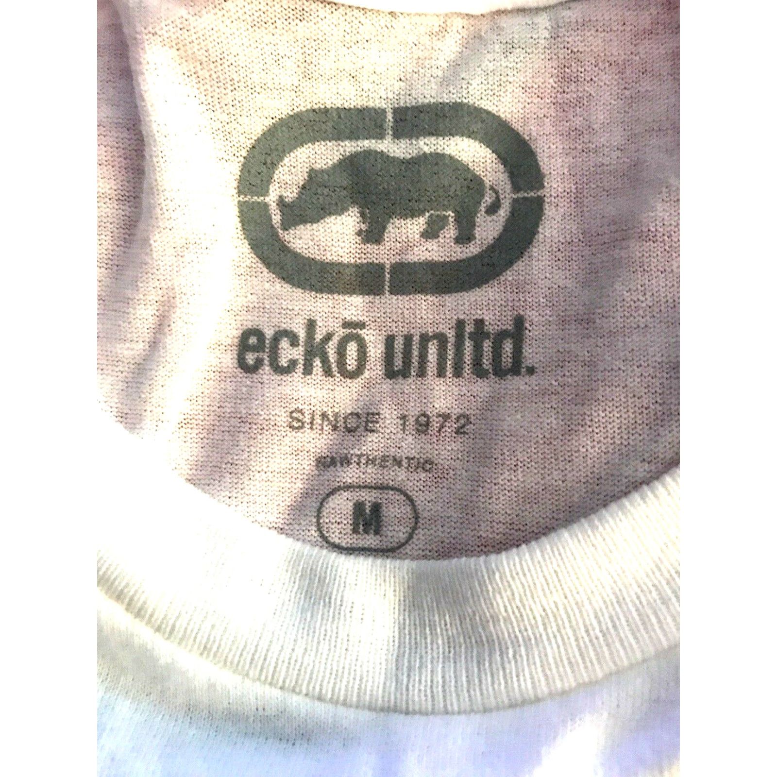 Ecko Unltd. Ecko Unltd Tee Mens Medium White T-Shirt Graphic Logo Print NEW Black Gold Rhino Graphic Tee Mens M White Logo Print Size US M / EU 48-50 / 2 - 4 Thumbnail