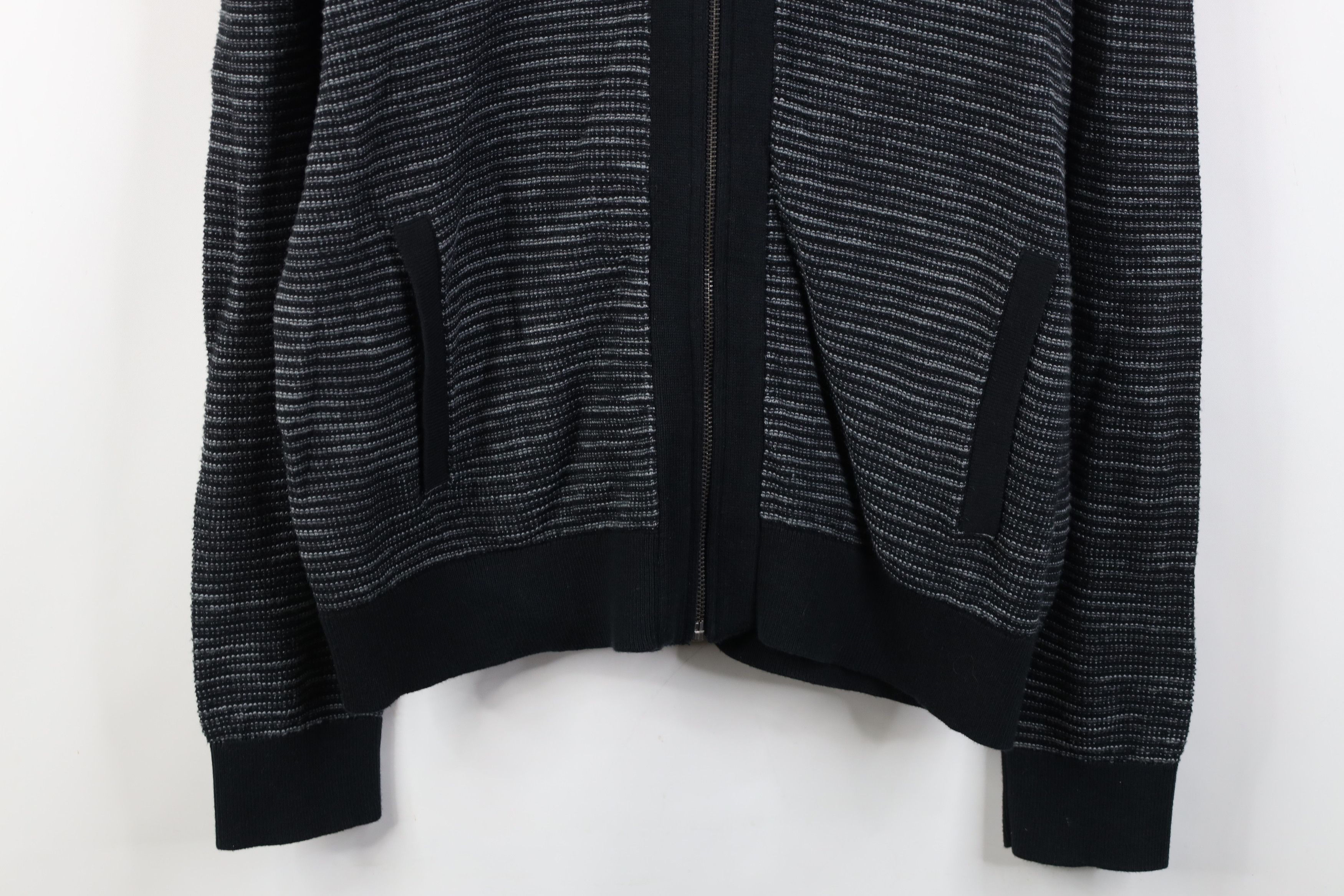 Express New Express Knit Full Zip Shawl Cardigan Sweater Black Size US XL / EU 56 / 4 - 3 Thumbnail