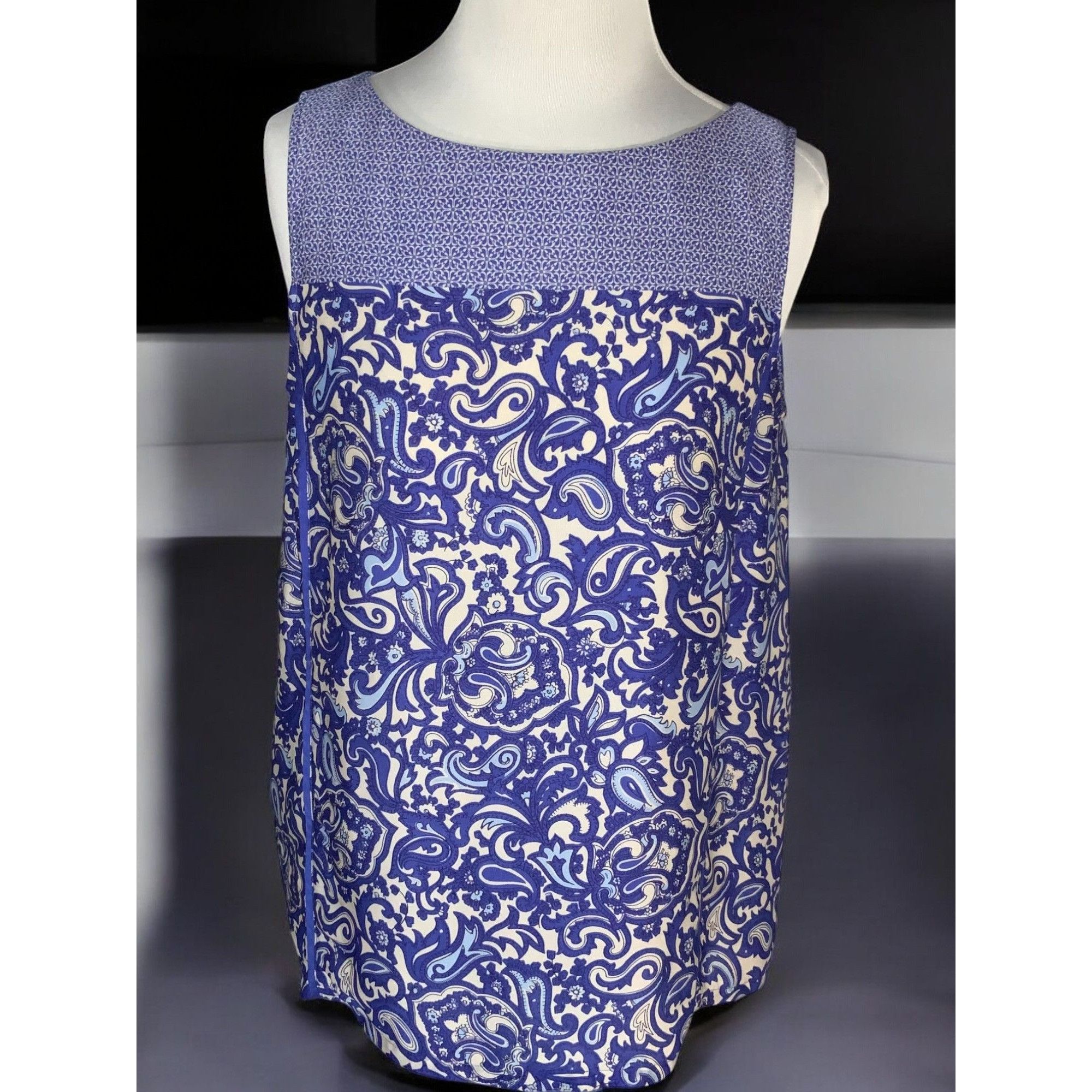 Loft Ann Taylor Loft Womens Lightweight Sleeveless Blouse Medium Size M / US 6-8 / IT 42-44 - 6 Thumbnail