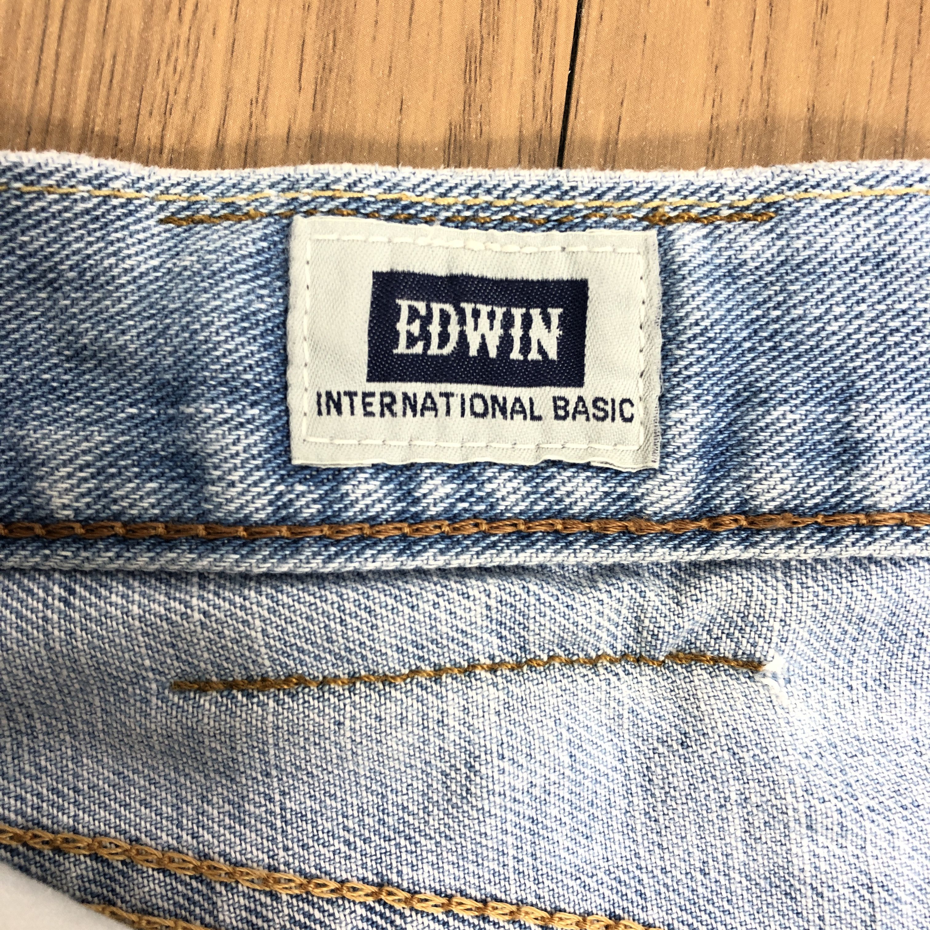 Edwin × Vintage 32 x 28 Vintage Edwin Light Wash Jeans L1349 Size US 32 / EU 48 - 10 Thumbnail