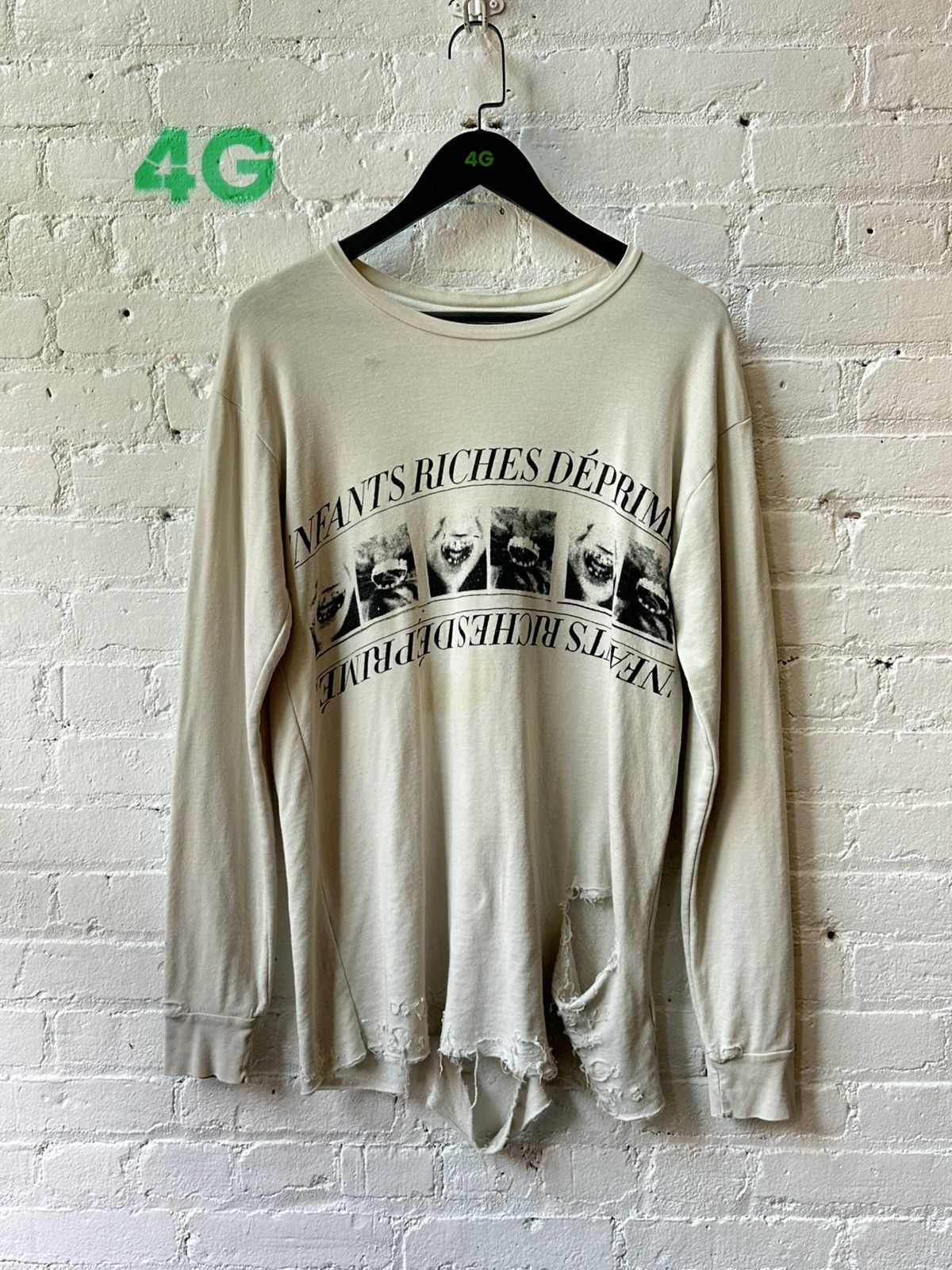 Enfants Riches Deprimes ERD THRASHED THERMAL LINED LONG SLEEVE Size US M / EU 48-50 / 2 - 3 Thumbnail