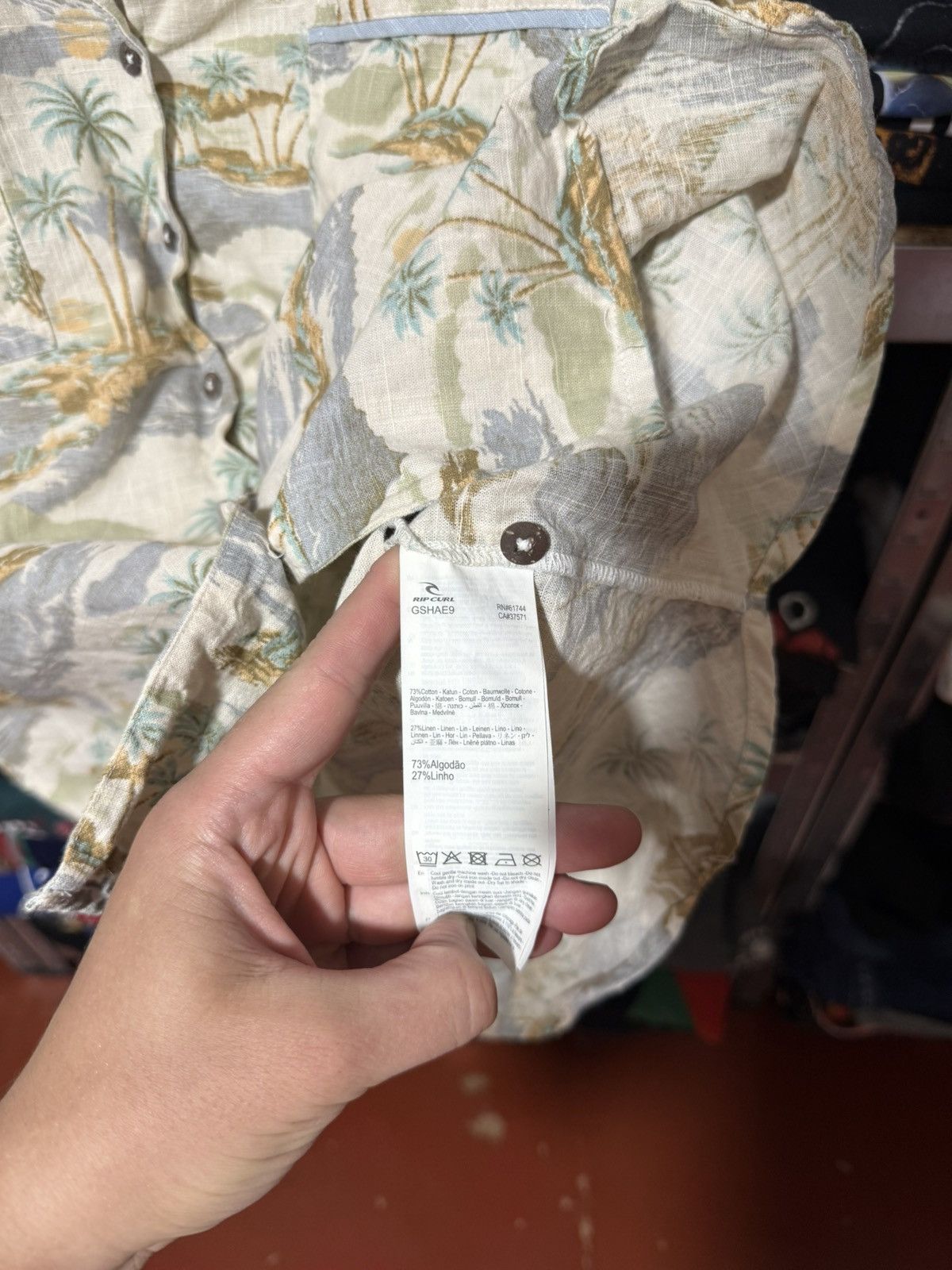 Rip Curl Rare Vintage Rip Curl Beach Palm Trees Hawaiian Button Shirt Size US XL / EU 56 / 4 - 10 Thumbnail