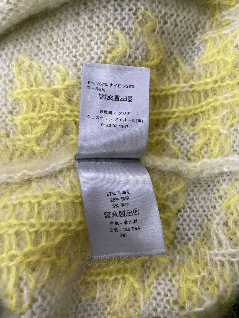 Dior Dior Yellow-green horsehair sweater Size US M / EU 48-50 / 2 - 6 Thumbnail