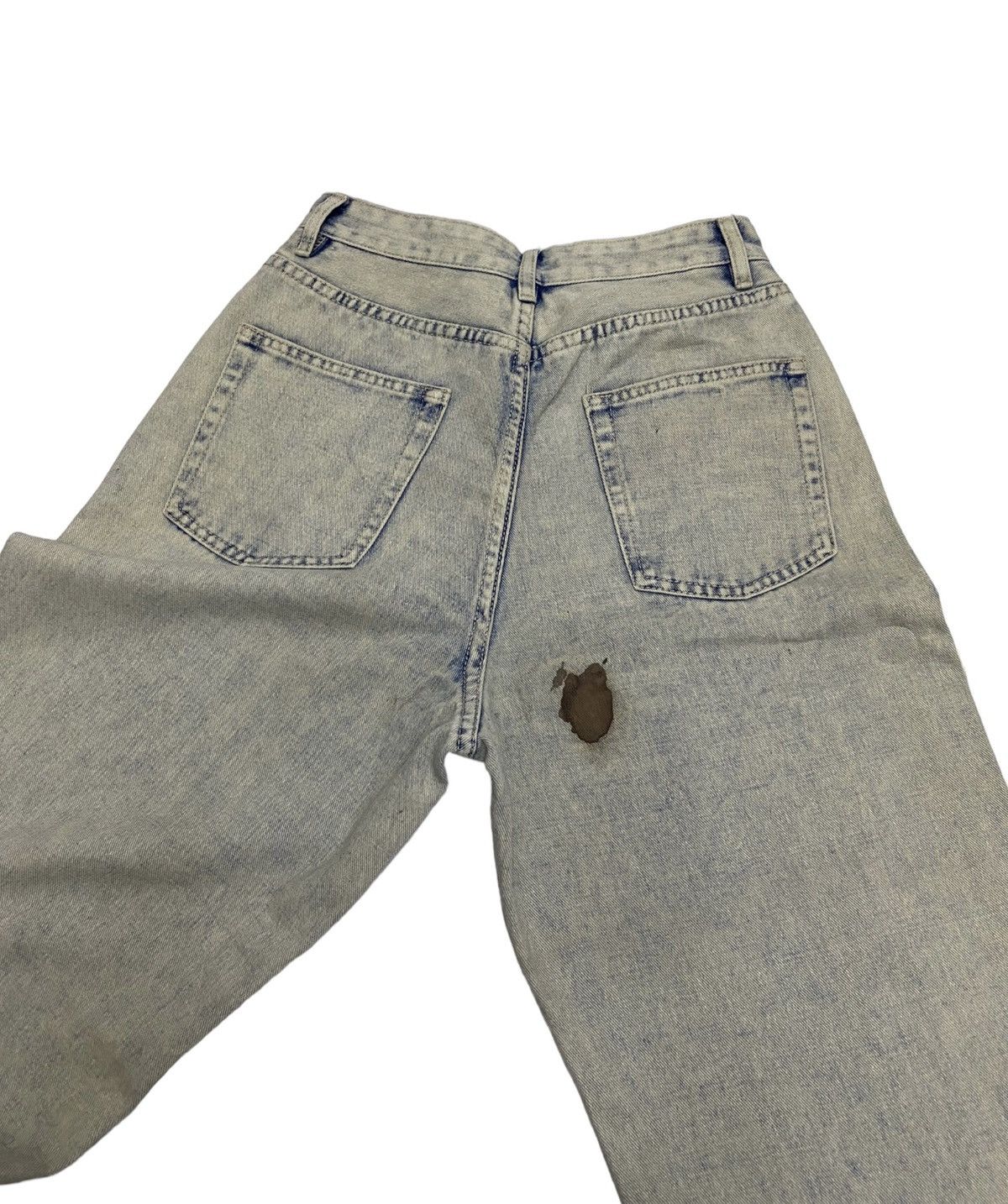 Hysteric Glamour × If Six Was Nine BAGGY🔥SPRAY PREMIUM BLUE WASH DISTRESSED BAGGY DENIM JEANS Size US 27 - 7 Thumbnail