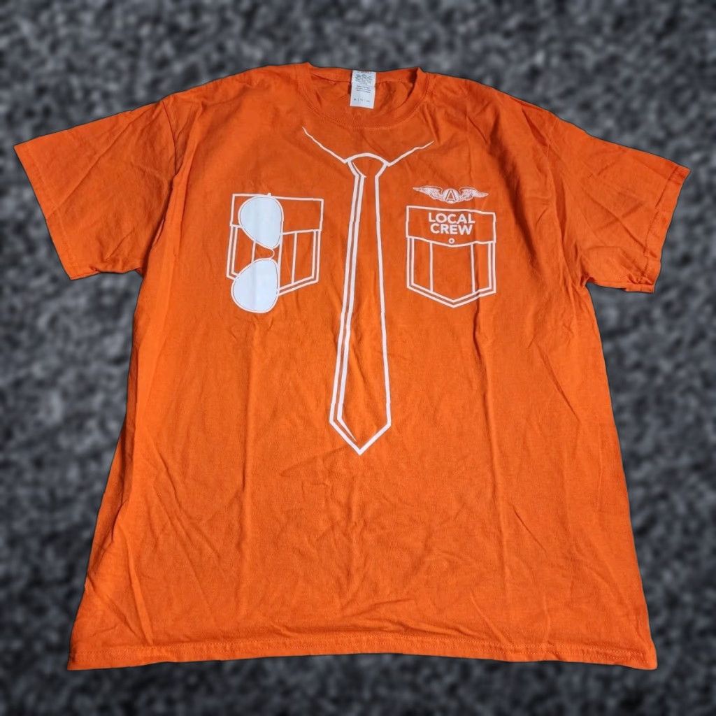 Gildan Gildan Mens XL Lady Antebellum 2015 Wheels Up Tour T-Shirt Double-Sided Orange Size US XL / EU 56 / 4 - 1 Thumbnail