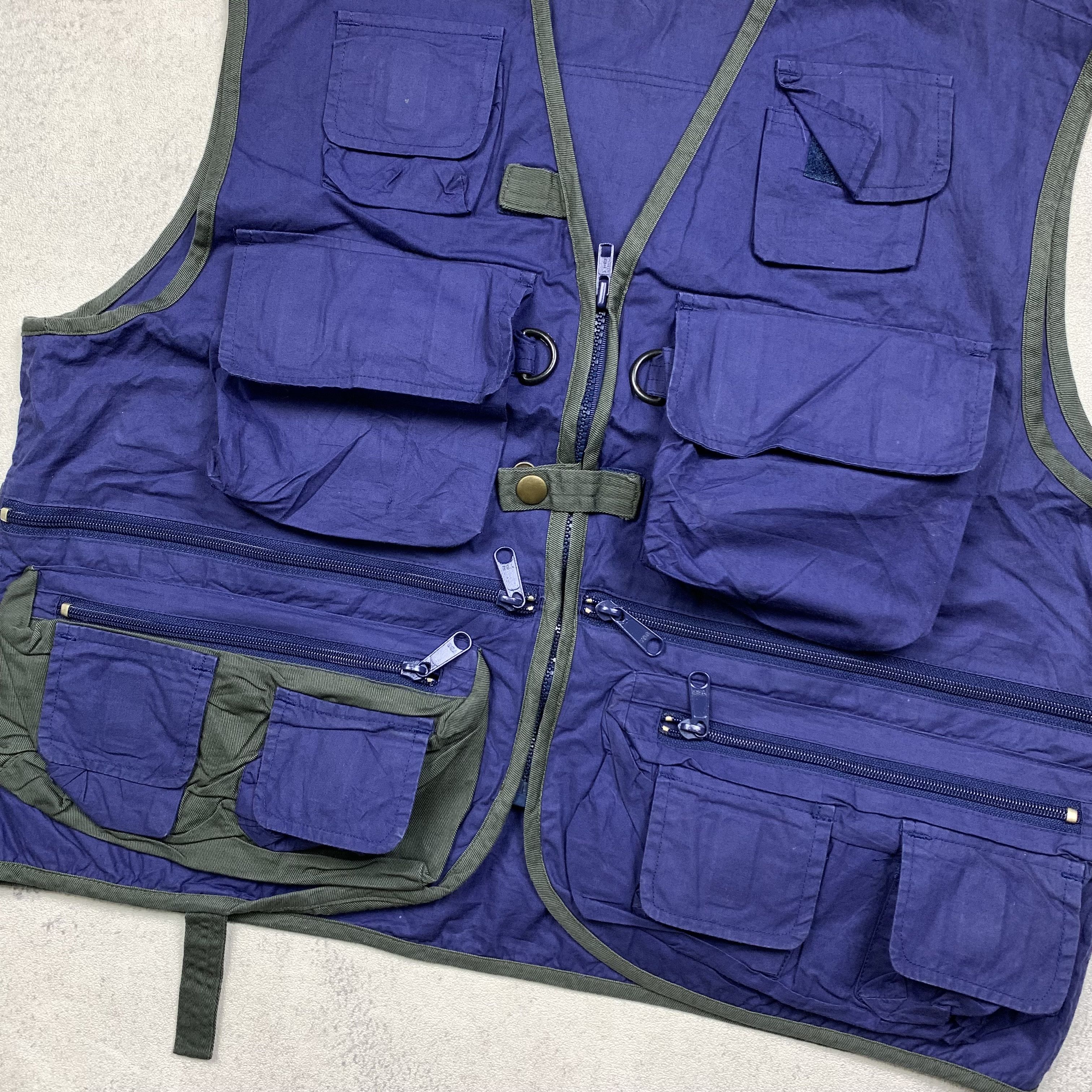 Japanese Brand Collins Multi Pocket Tactical Tech Vest Fishing Gear Utility Size US M / EU 48-50 / 2 - 2 Thumbnail