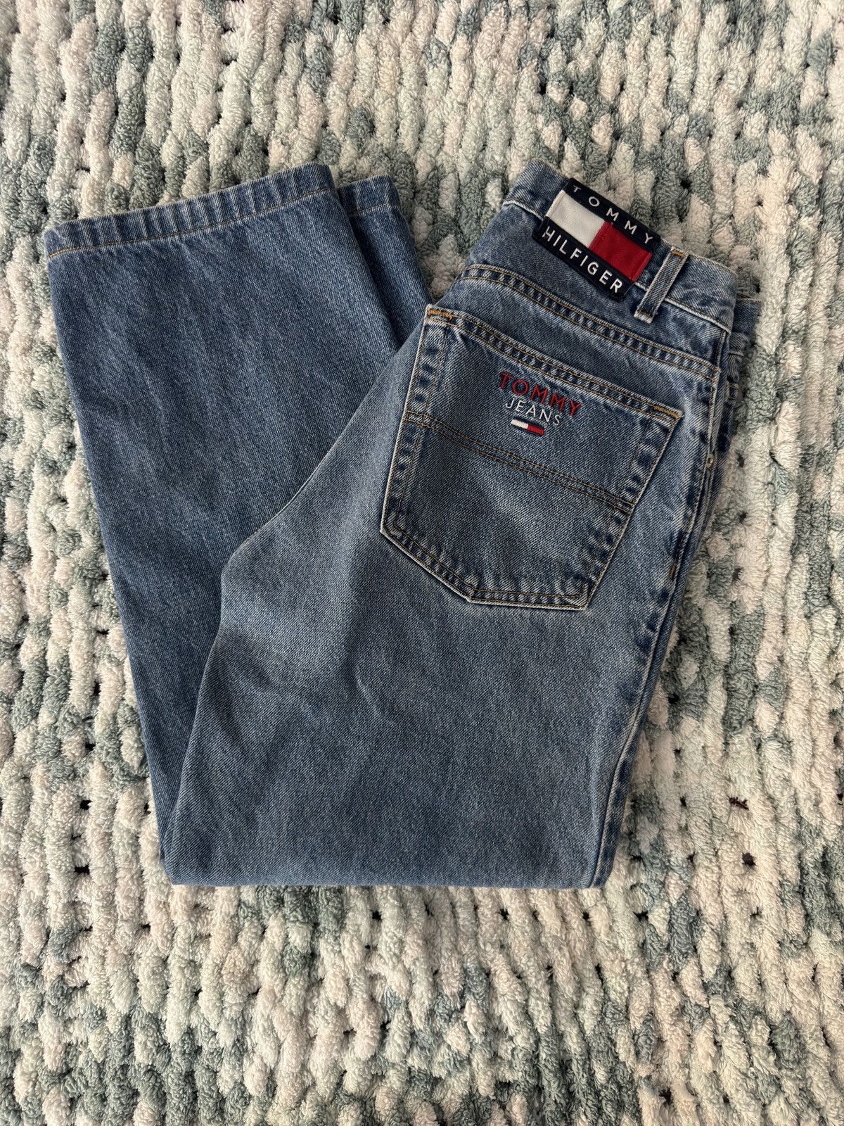 Tommy Hilfiger Blue Vintage Tommy Jeans Size US 31 - 1 Thumbnail