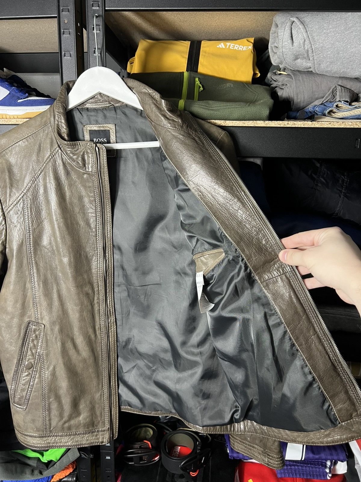 Hugo Boss 🧥 HUGO BOSS Genuine Leather Jacket – Size IT 48 M Size US M / EU 48-50 / 2 - 14 Thumbnail
