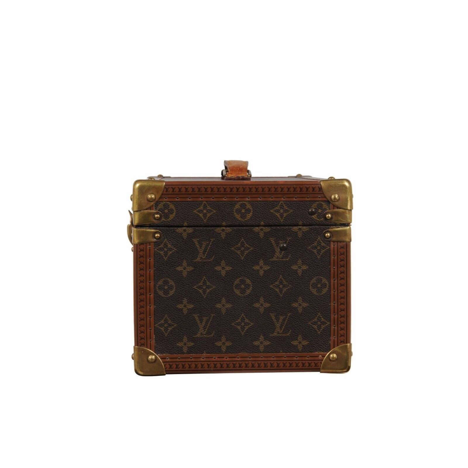 Louis Vuitton Boite Vanity Trunk Train Case Lv Logo Brown - 02483 Size ONE SIZE - 8 Thumbnail