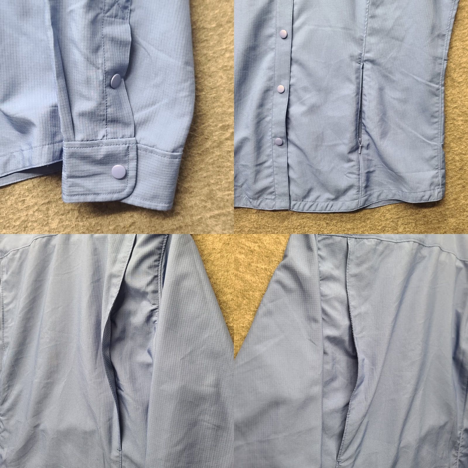 Vintage Duluth Trading Shirt Womens L Button-Up Long Sleeve Outdoor Casual Blue Polyester Knit? Size L / US 10 / IT 46 - 8 Thumbnail