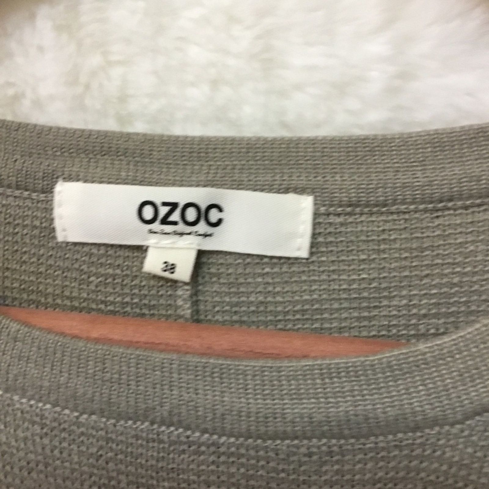 Other OZOC Gray Textured Knit Top Size S / US 4 / IT 40 - 2 Thumbnail