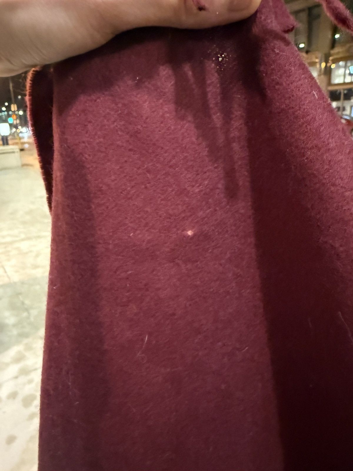Burberry Vintage Burberrys Burgundy Wool Scarf Made in Scotland Size ONE SIZE - 4 Thumbnail