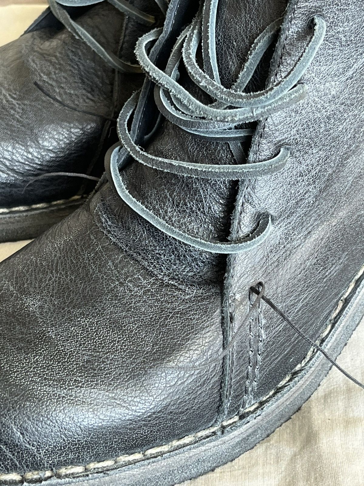 Masnada Masnada Ankle Chain-stitched heel seam boots in lead Size US 9.5 / EU 42-43 - 9 Thumbnail