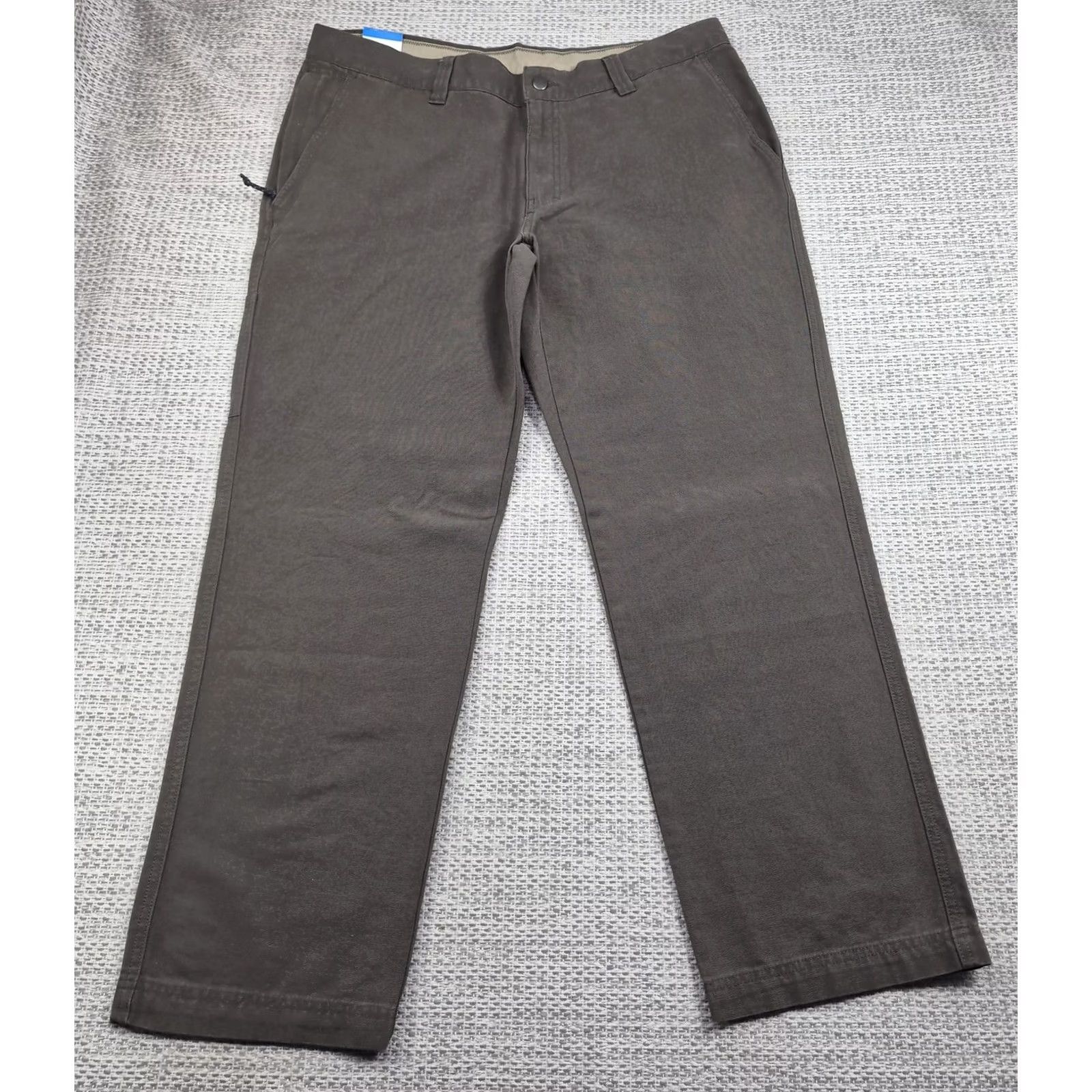 Vintage Columbia Cargo Pants Mens 38x30 Brown Canvas Regular Fit Tapered Casual Workwear Pants Size US 38 / EU 54 - 2 Thumbnail