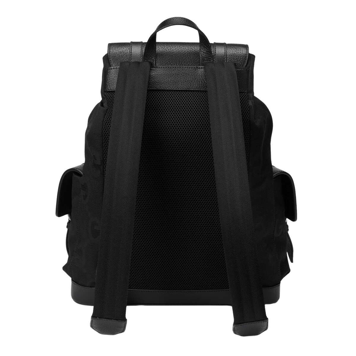 Gucci GUCCI $3100 Black Jumbo GG Canvas Backpack New & Authentic Size ONE SIZE - 3 Thumbnail