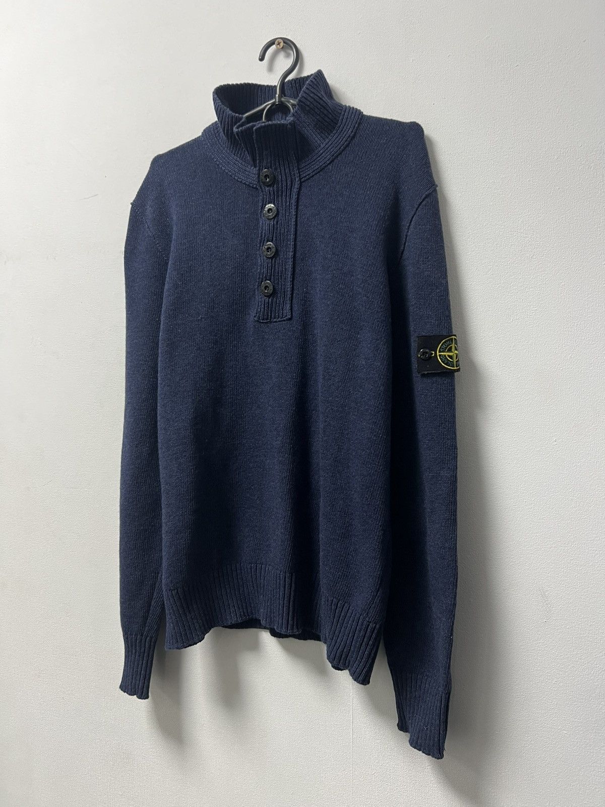 Stone Island 1/3 Zip Navy blue jumper size XL