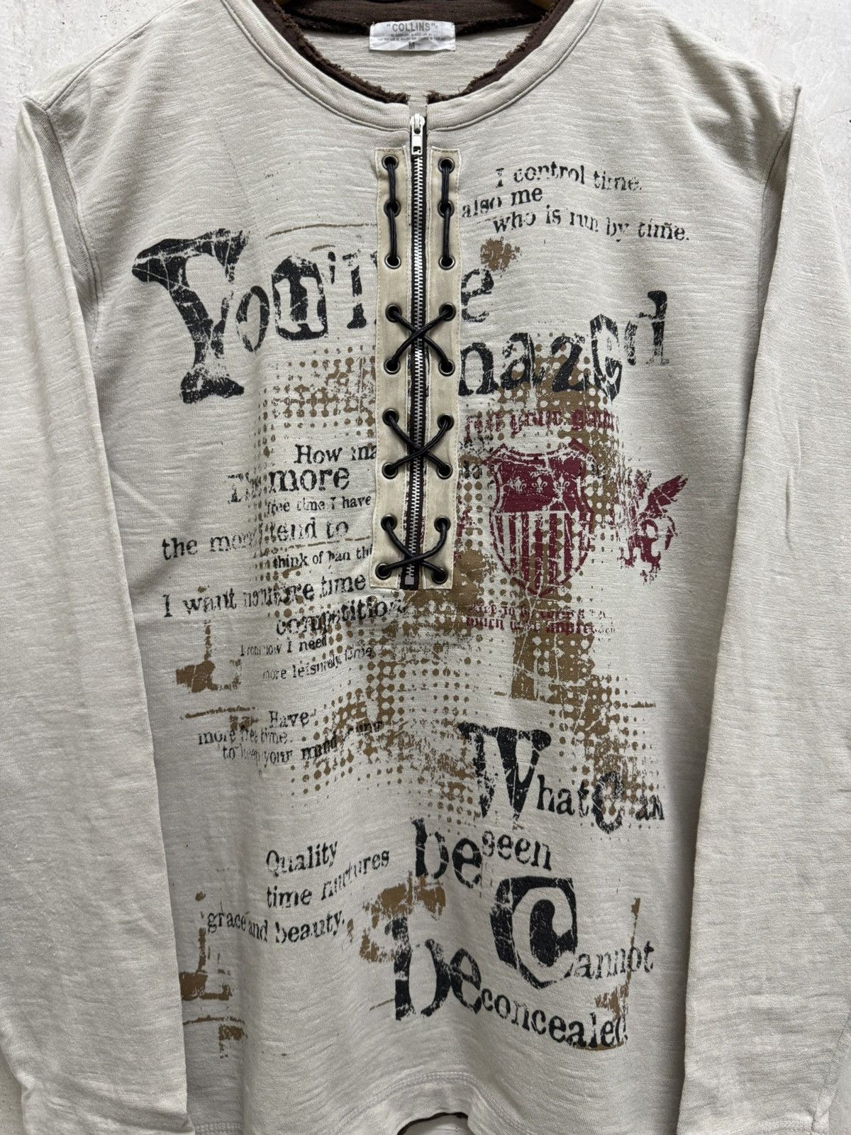 14th Addiction 2000s Archival Punk Lace Bondage Ls Shirt y2k Size US M / EU 48-50 / 2 - 3 Thumbnail