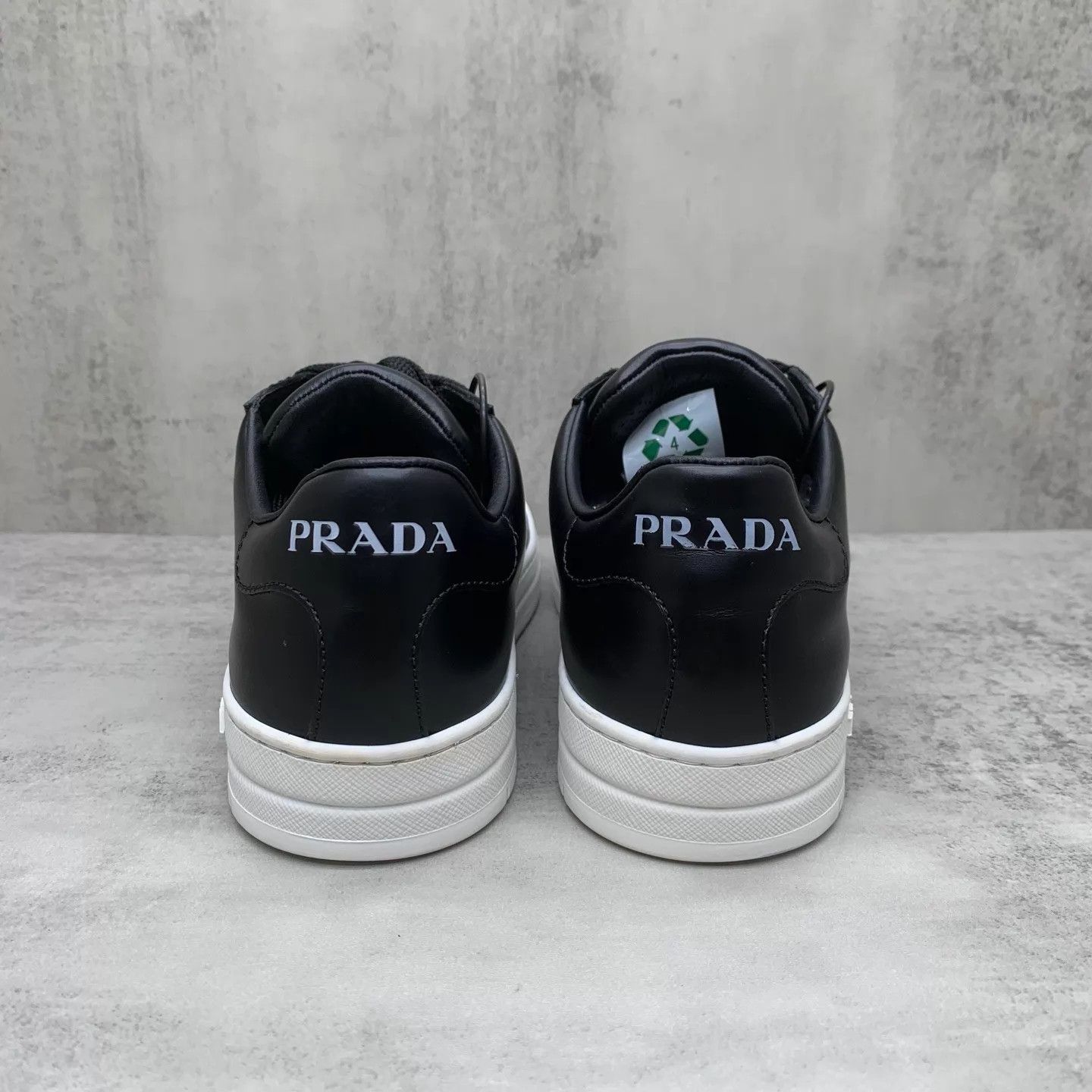 Prada Prada Black Tri Logo Sneaker Women's 36.5 95 New Size US 5.5 / IT 35.5 - 5 Thumbnail