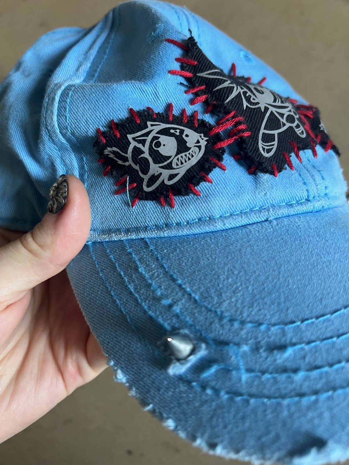 Other Distressed vintage cap anime jjk custom jujutsu kaisen hat Size ONE SIZE - 2 Thumbnail