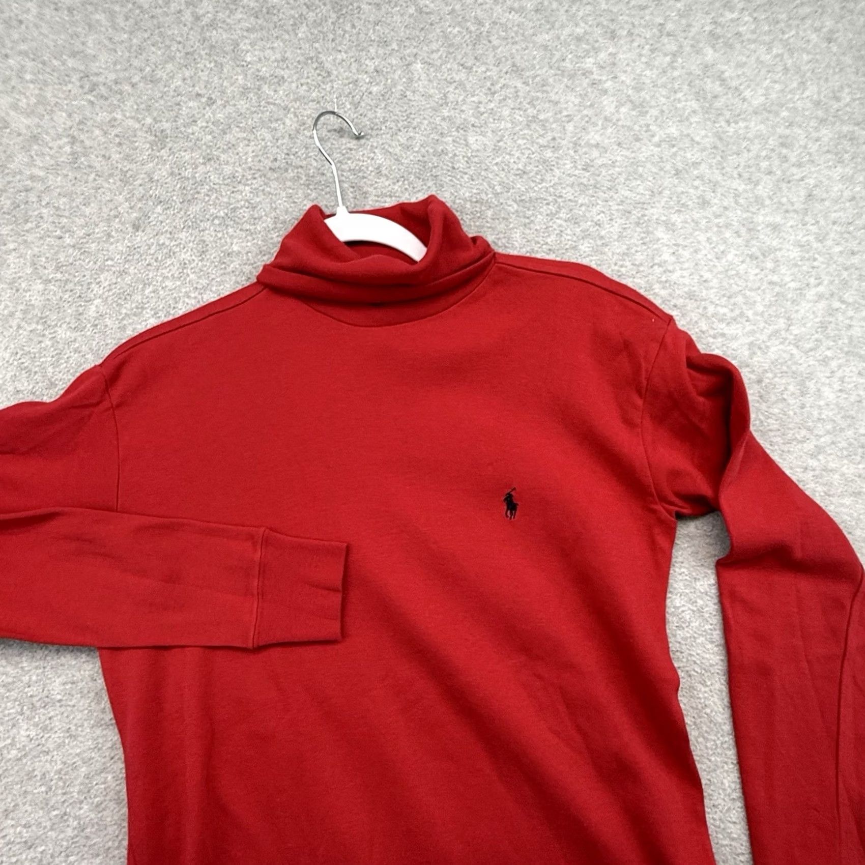 Ralph Lauren Ralph Lauren Shirt Womens Red Turtleneck Long Sleeve Cotton Top 90s M Size M / US 6-8 / IT 42-44 - 2 Thumbnail