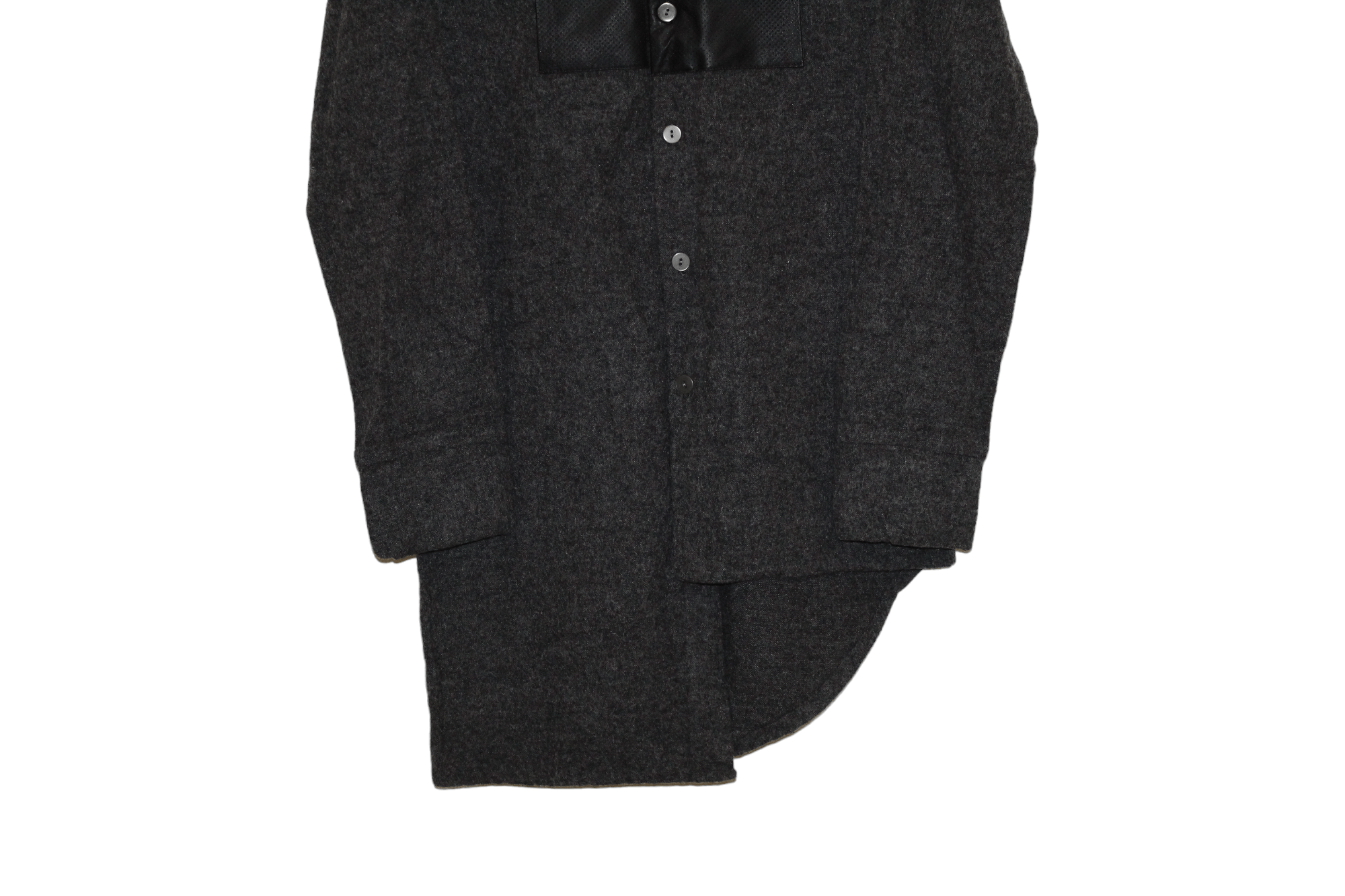 Japanese Brand 💥JEKERxJEKER Zurich Asymmetric hybrid Wool overshirt Size US M / EU 48-50 / 2 - 5 Thumbnail