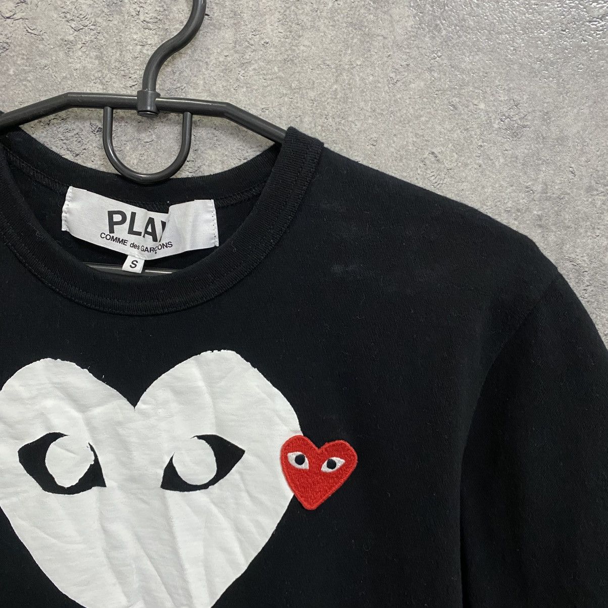 Comme des Garcons Rare Comme Des Garcons Play T-Shirt Black CDG Double Heart Size US S / EU 44-46 / 1 - 6 Thumbnail