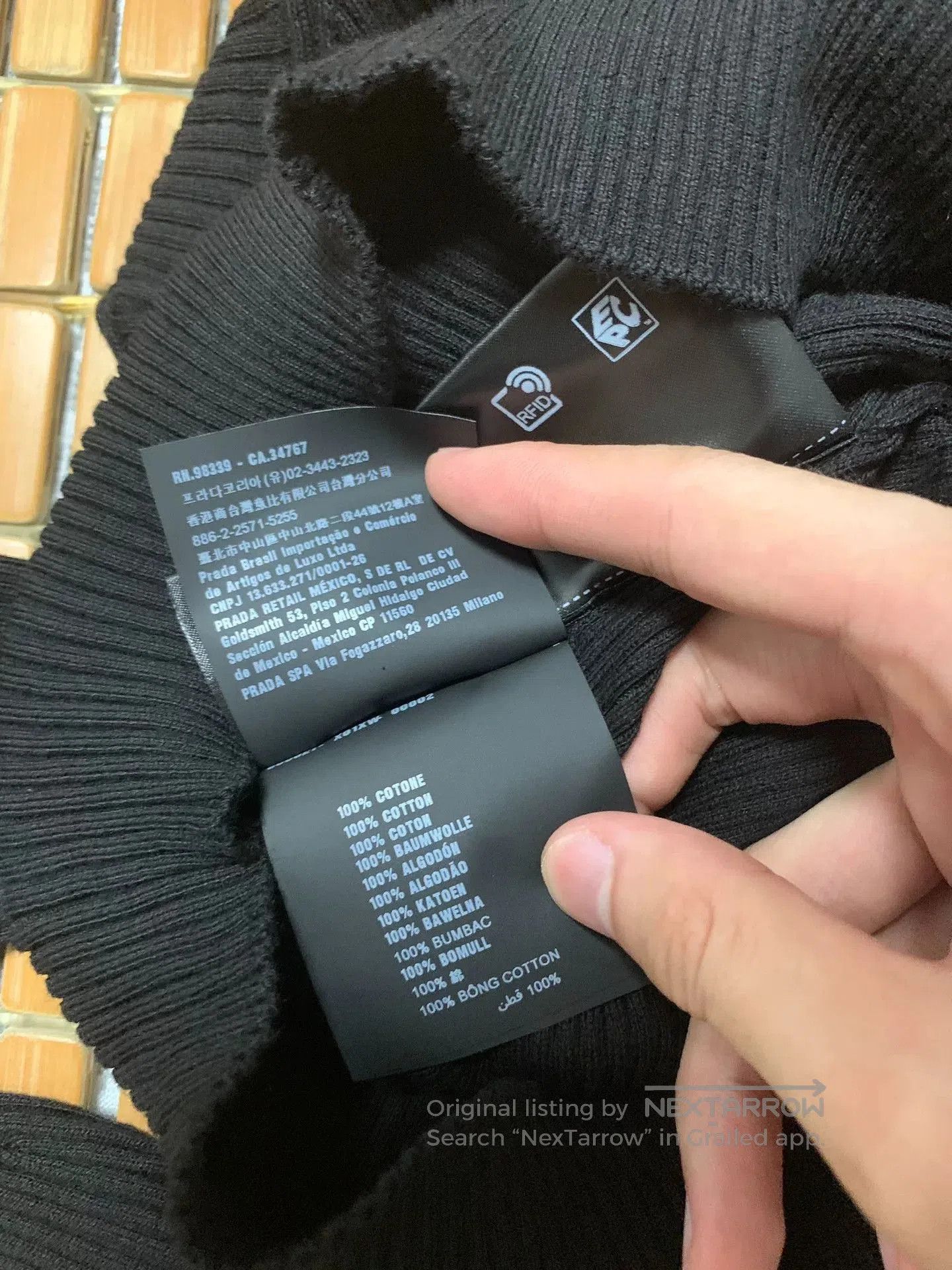 Prada Prada Slim Stretch Sweatshirt. Size S / US 4 / IT 40 - 5 Thumbnail