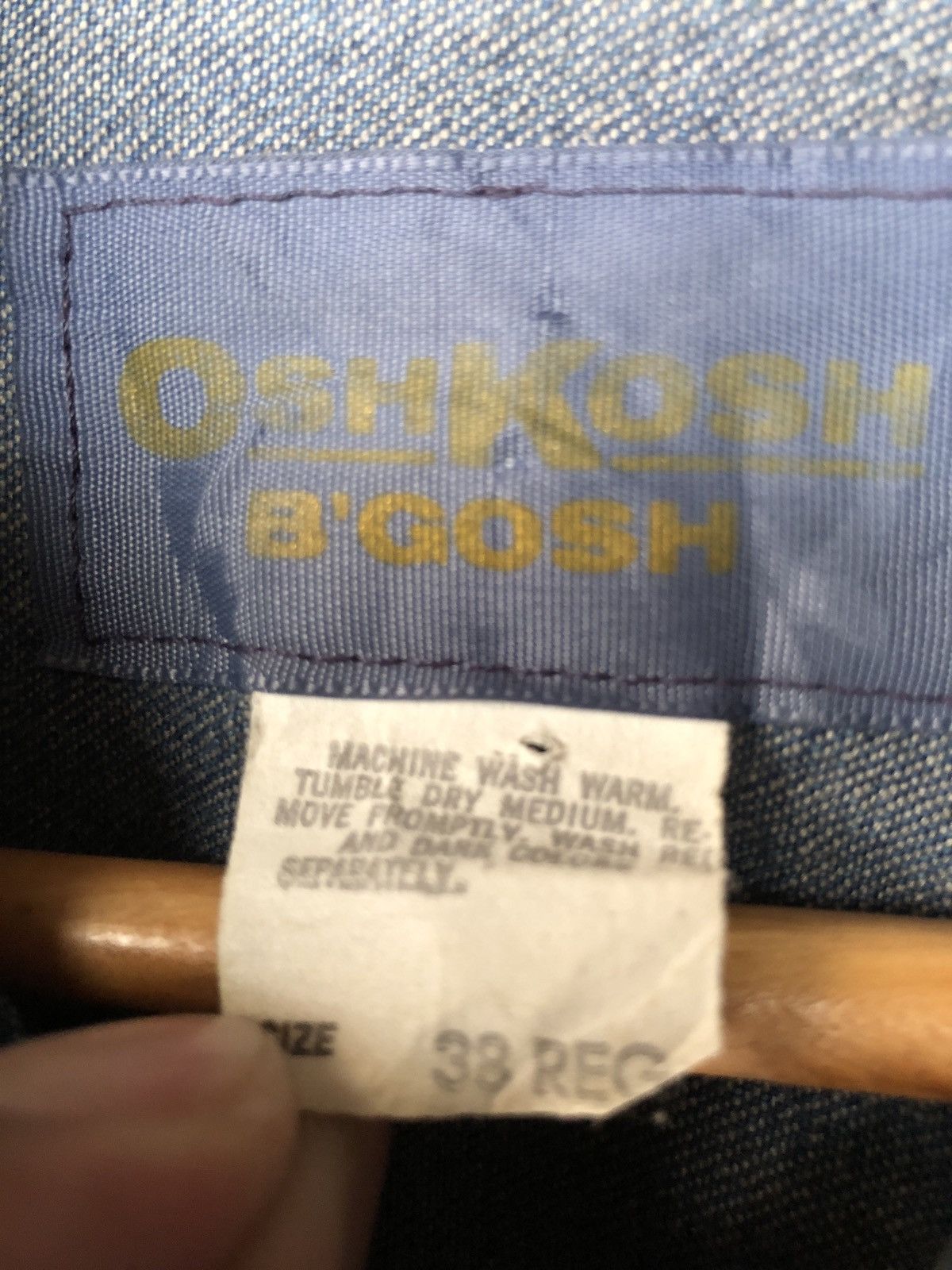 Oshkosh × Vintage VINTAGE OSHKOSH WORK DENIM JACKET IDEAL ZIPPER Size US M / EU 48-50 / 2 - 8 Thumbnail