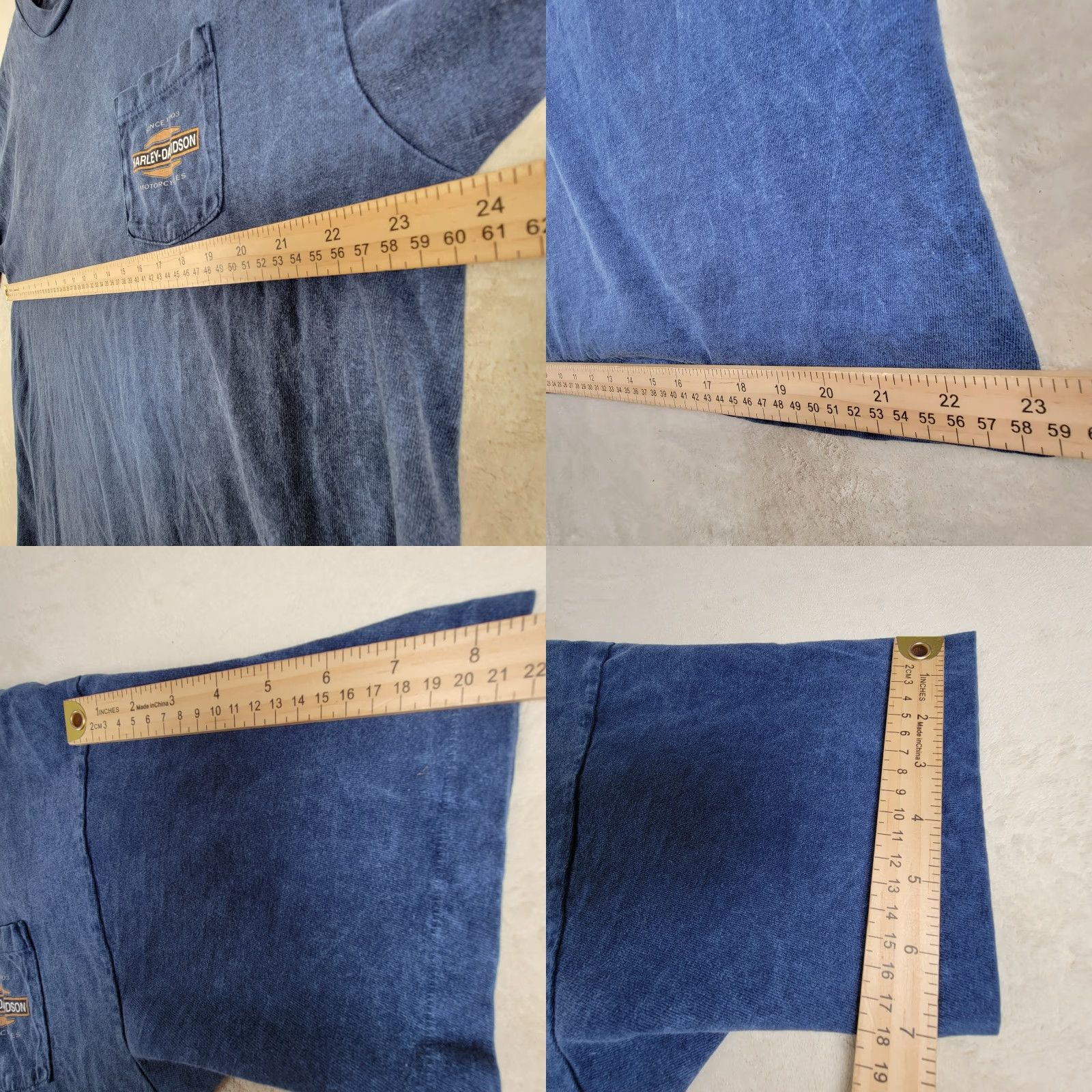 Harley Davidson VINTAGE Harley Davidson T-Shirt Mens XL Blue Graphic Tee Nevada NV Pocket Mullet Logo Vintage Size US XL / EU 56 / 4 - 8 Thumbnail