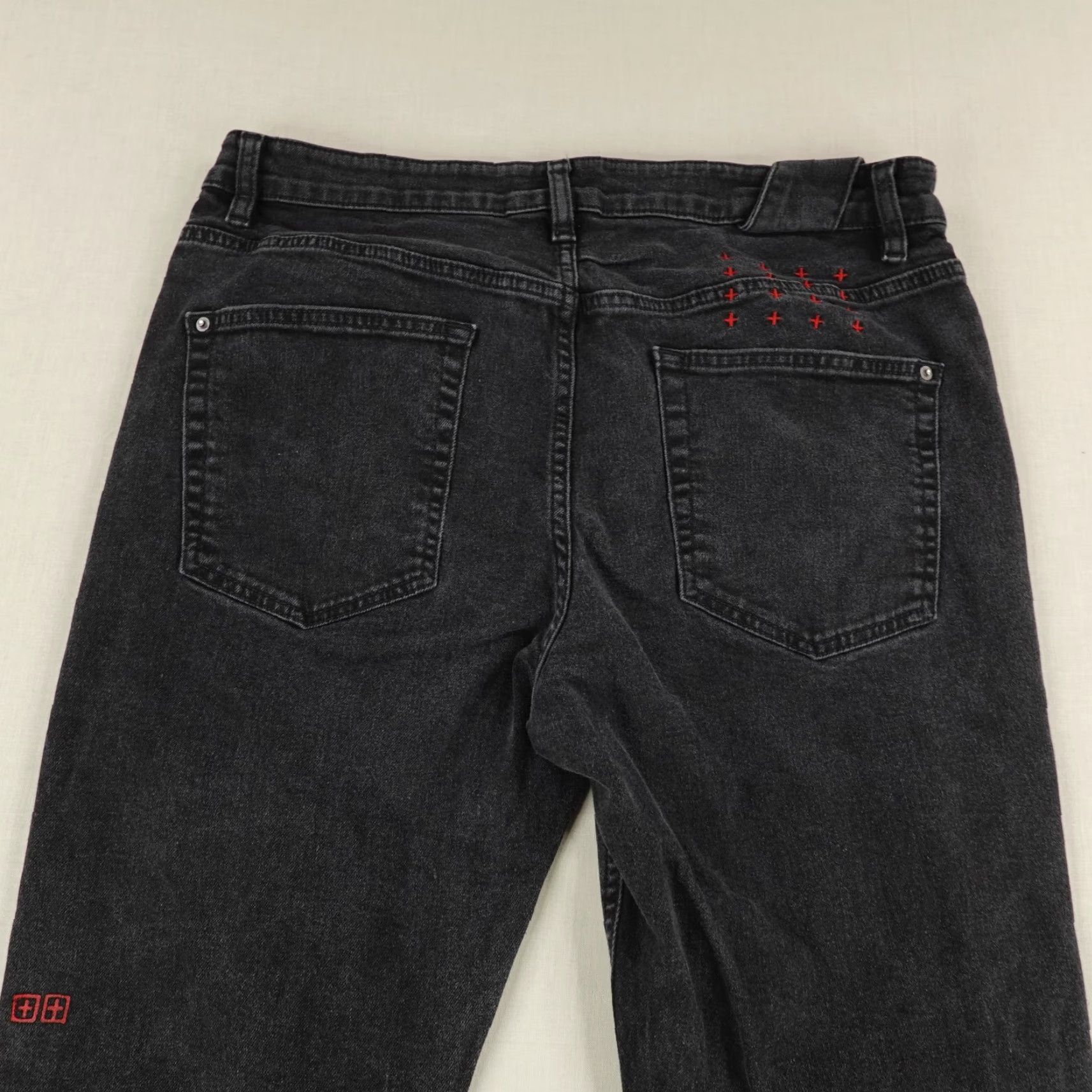 Ksubi VINTAGE Ksubi Jeans Mens 36 Dark Wash Skinny Denim Hip Hop Punk Rock Emo Slim Fit Size US 33 - 6 Thumbnail