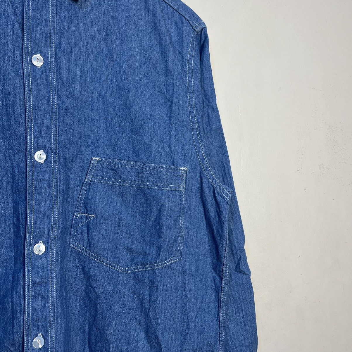 Vintage The Union Special Overalls Co. Engineer Button Up LS Shirt Size US L / EU 52-54 / 3 - 5 Thumbnail
