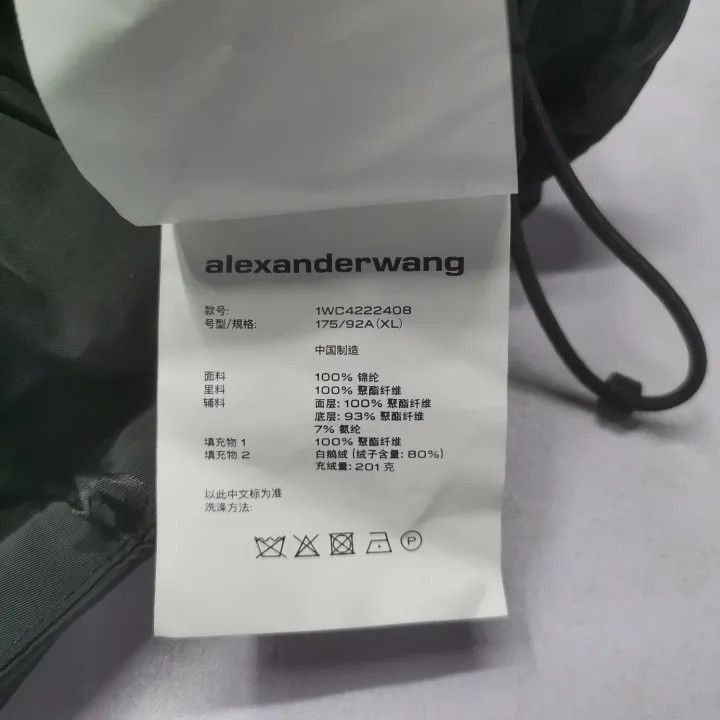 Alexander Wang Alexander Wang Black Logo Puffer Jacket for Women - Size XL / US 12-14 / IT 48-50 - 5 Thumbnail