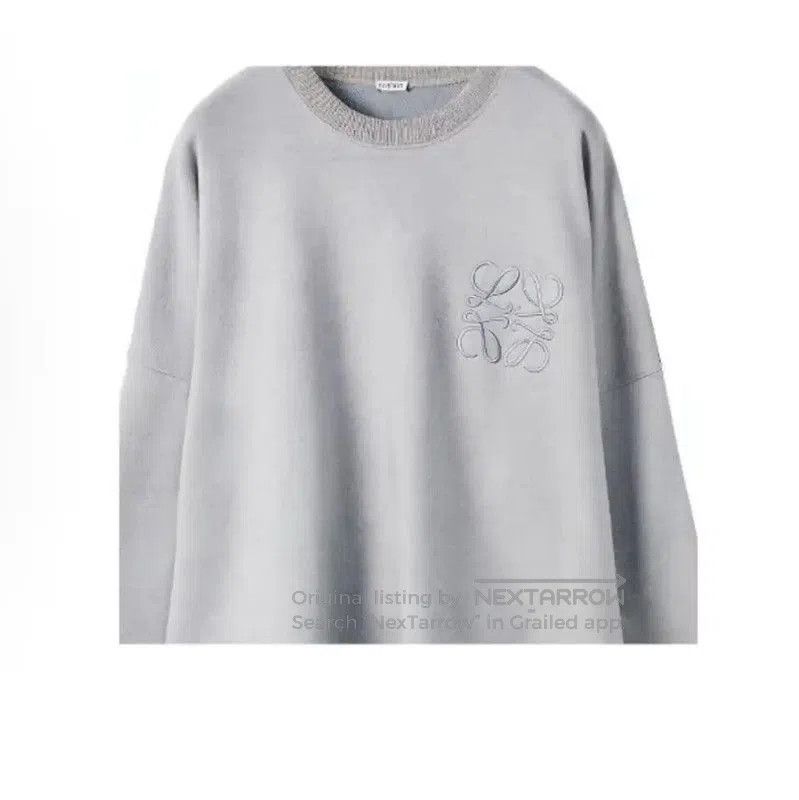 Loewe Loewe Gray Cotton Women's Sweatshirt . Size M / US 6-8 / IT 42-44 - 3 Thumbnail