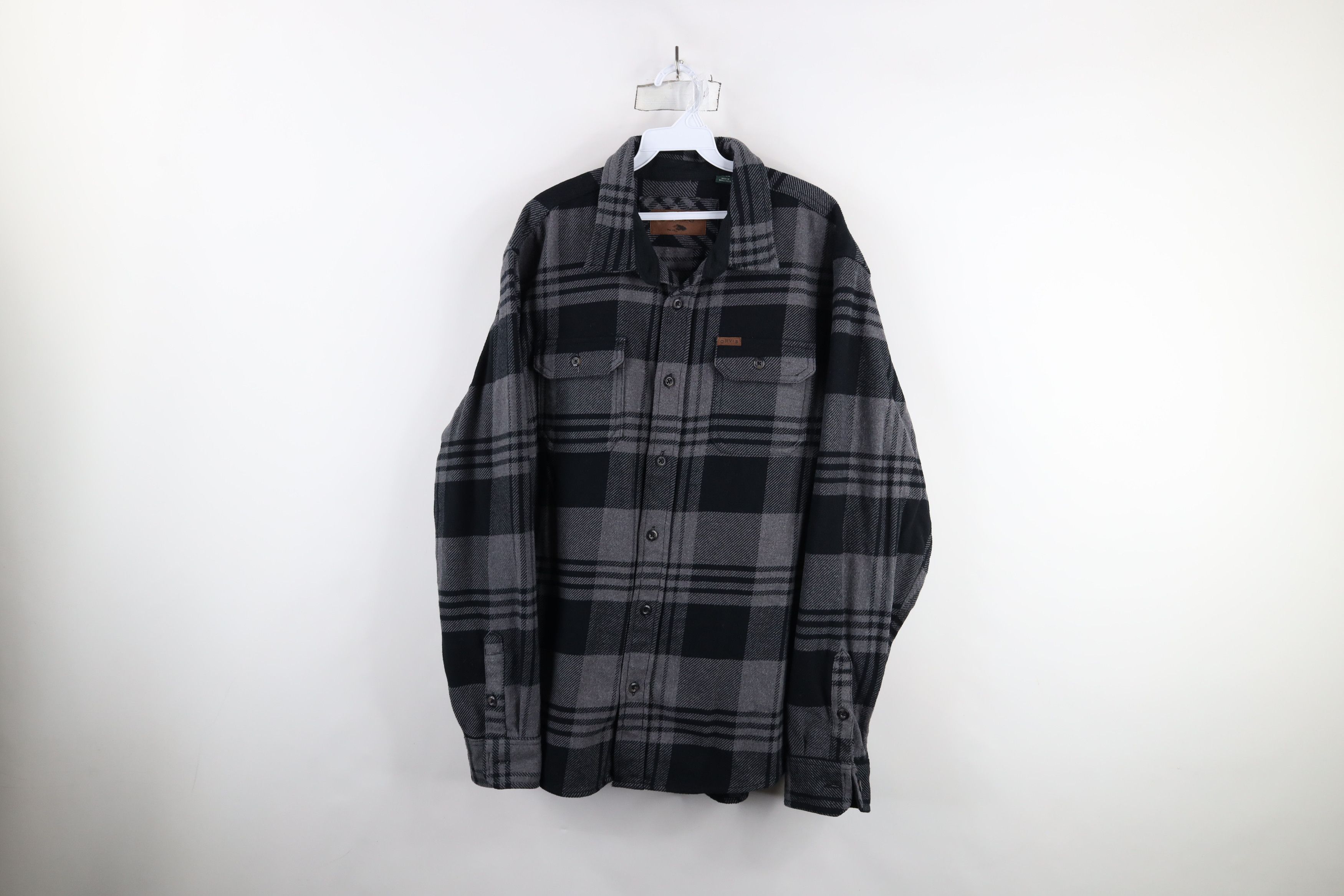 Orvis × Vintage Vintage Orvis Flannel Button Shirt Jacket Shacket Plaid Size US XL / EU 56 / 4 - 1 Thumbnail