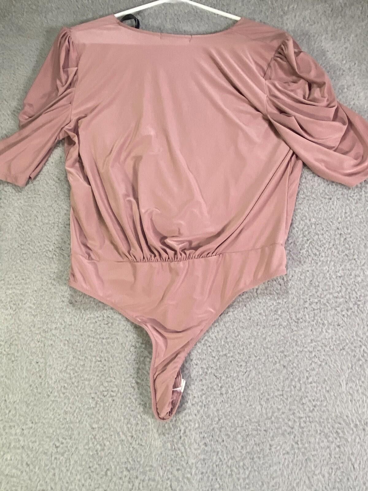 Other Saints 21 Women Blouse Large Pink Blush Button One Piece Size L / US 10 / IT 46 - 2 Thumbnail