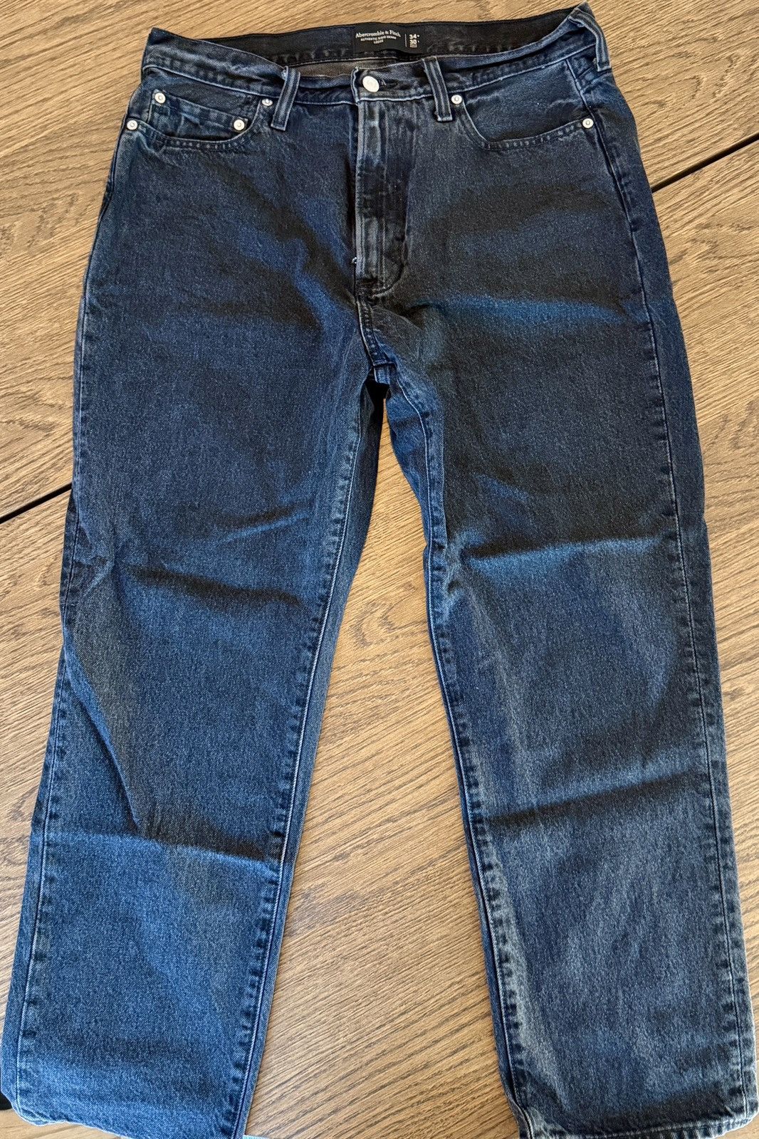 Abercrombie & Fitch Abercrombie and Fitch: Rigid Denim Loose. Size US 34 / EU 50 - 3 Thumbnail