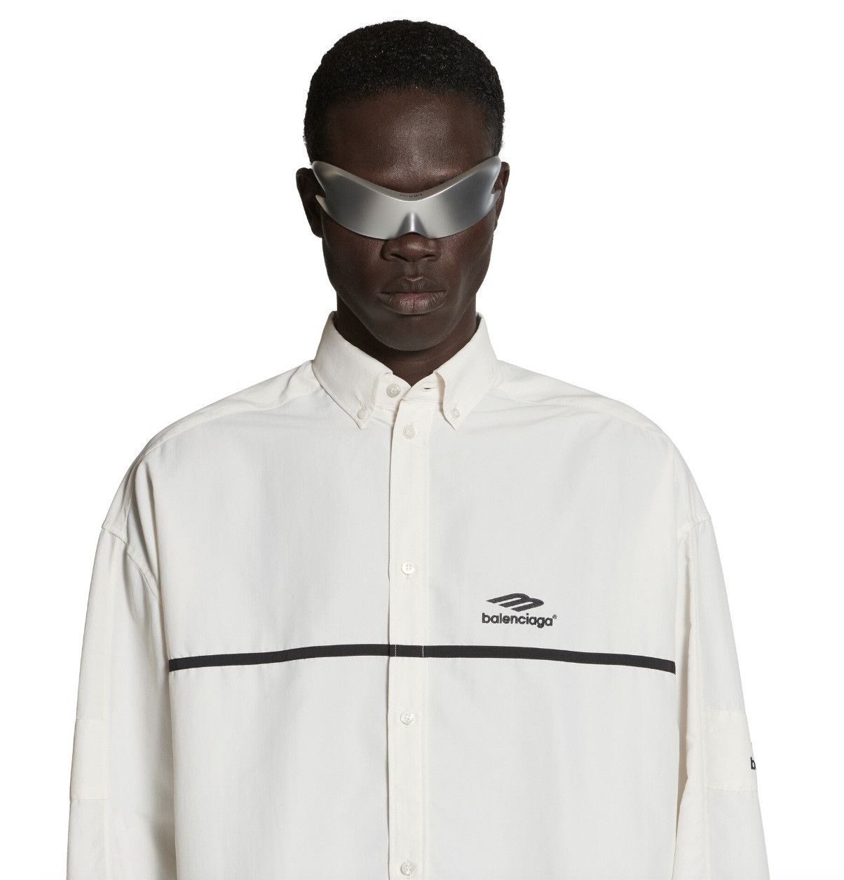 Balenciaga o1bcso1str1124 3B Sports Icon Tracksuit Shirt Oversized Size US M / EU 48-50 / 2 - 6 Thumbnail