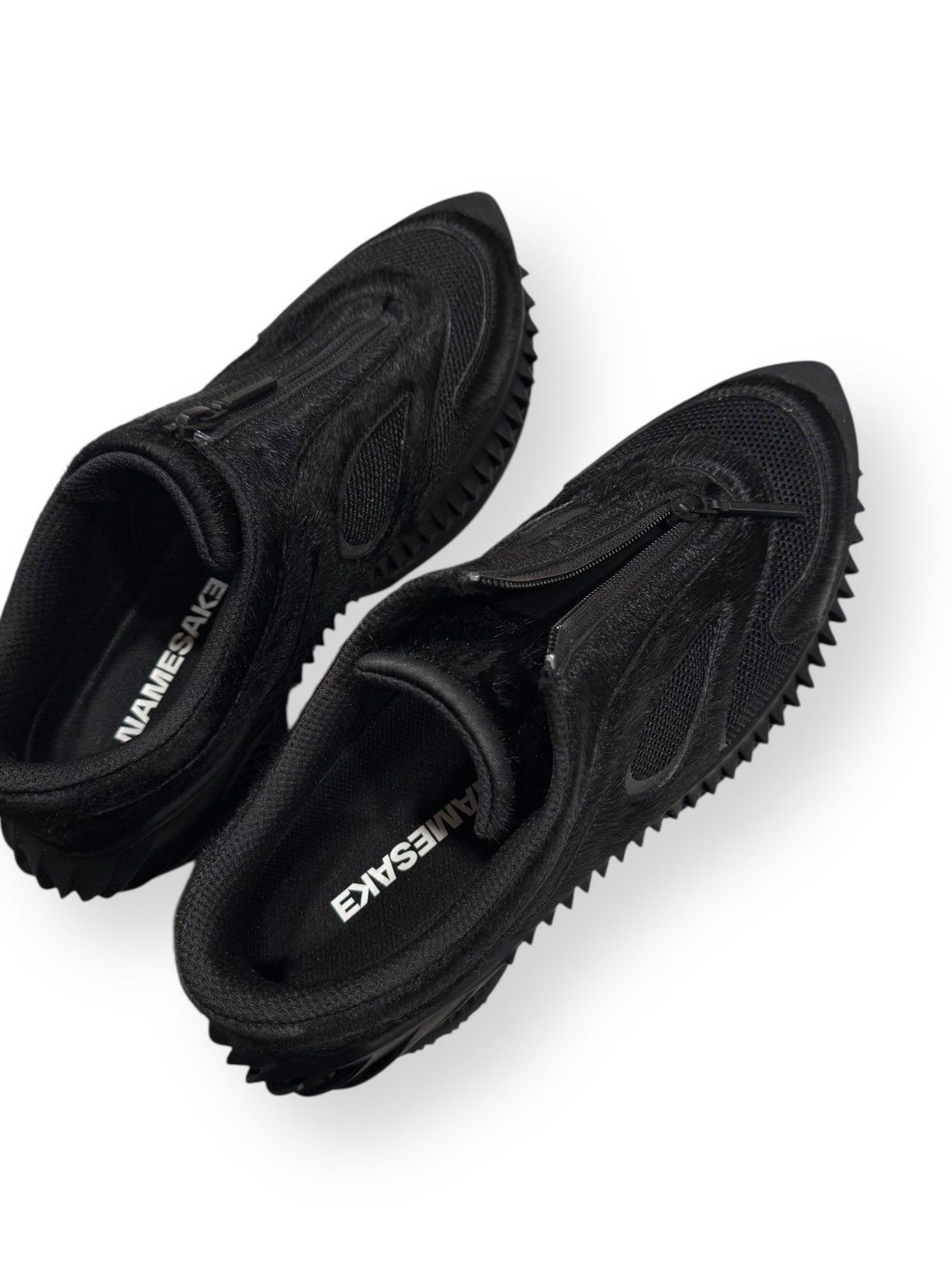 NAMESAKE Clippers 5000 Pony Hair Sneakers, Sz 42, Euphoric Black Size US 9.5 / EU 42-43 - 6 Thumbnail