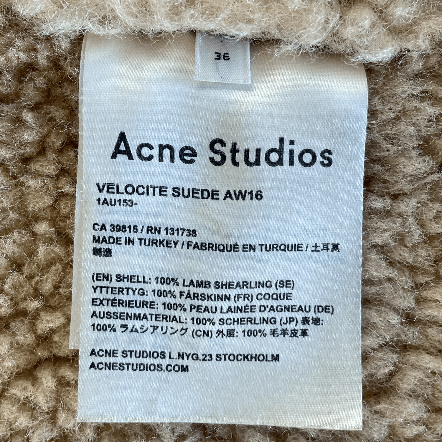 Acne Studios Acne Studios Dark Orange Velocite Suede Shearling Jacket Size XS / US 0-2 / IT 36-38 - 8 Thumbnail