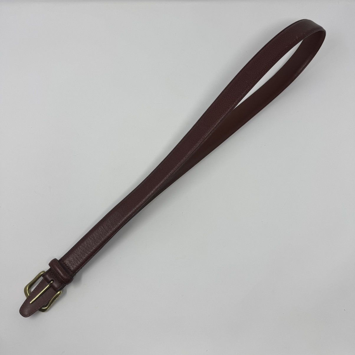 Coach Coach 5952 Sienna Brown Leather Brass Buckle Belt Men's 40 Size 40 - 4 Thumbnail