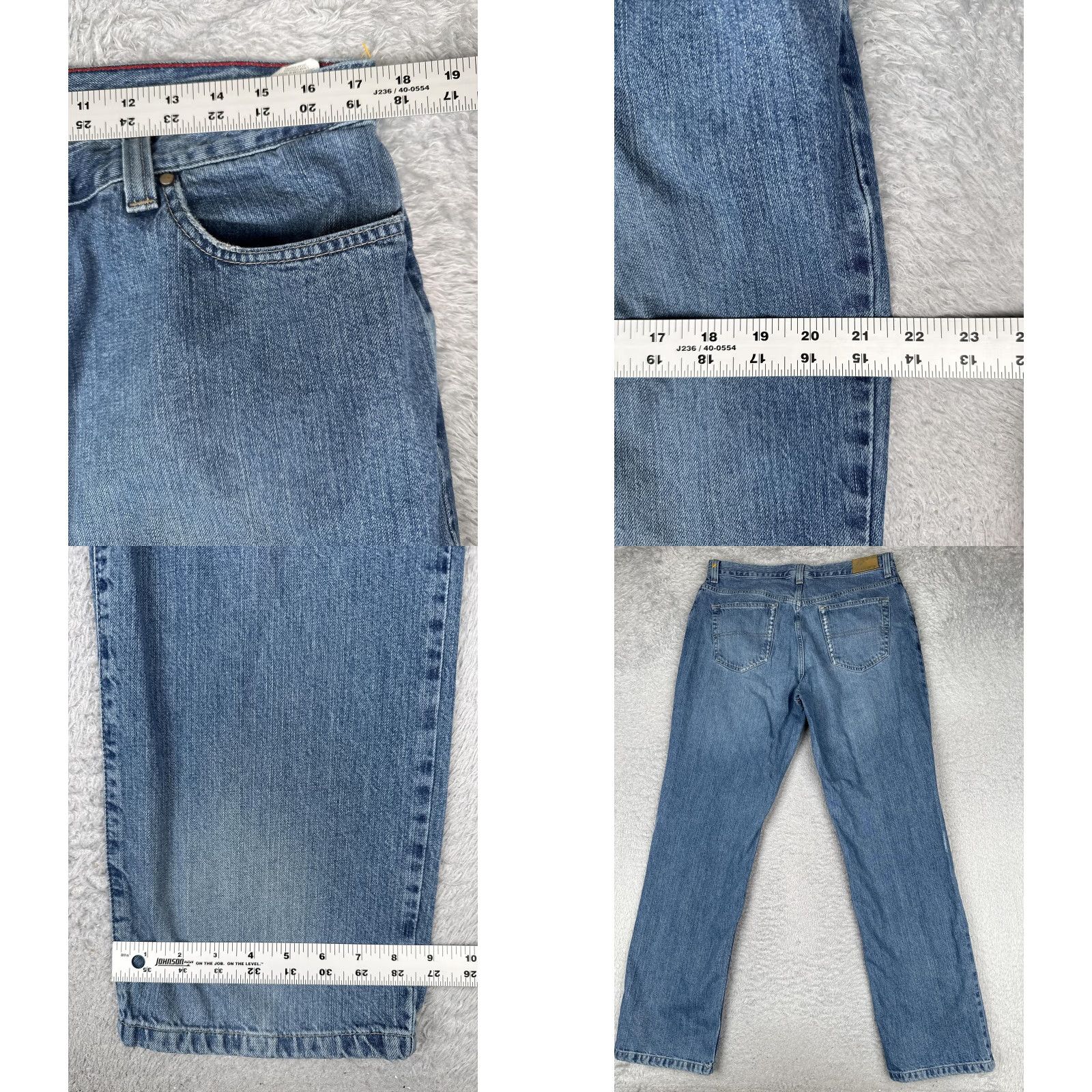 Tommy Hilfiger Tommy Hilfiger Jeans Womens 14 Boyfriend Blue Medium Wash High Rise Relaxed 34x33 Denim 5-Pocket Logo Size 36" / US 14 / IT 50 - 9 Thumbnail
