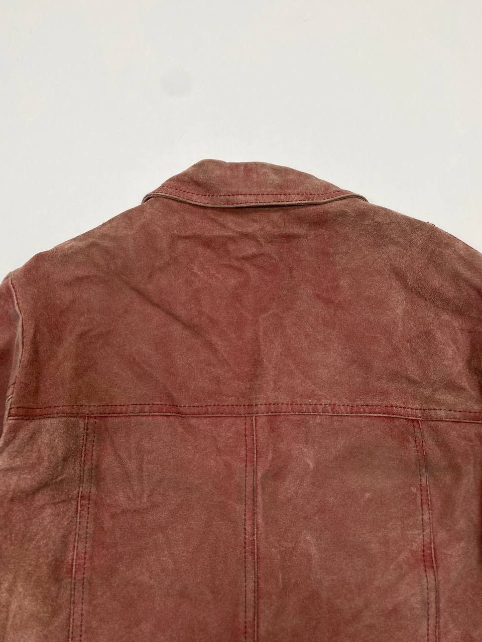 Vera Pelle Vintage Brick Red Suede Jacket 48 (M/L) Italy 90s Size US M / EU 48-50 / 2 - 9 Thumbnail
