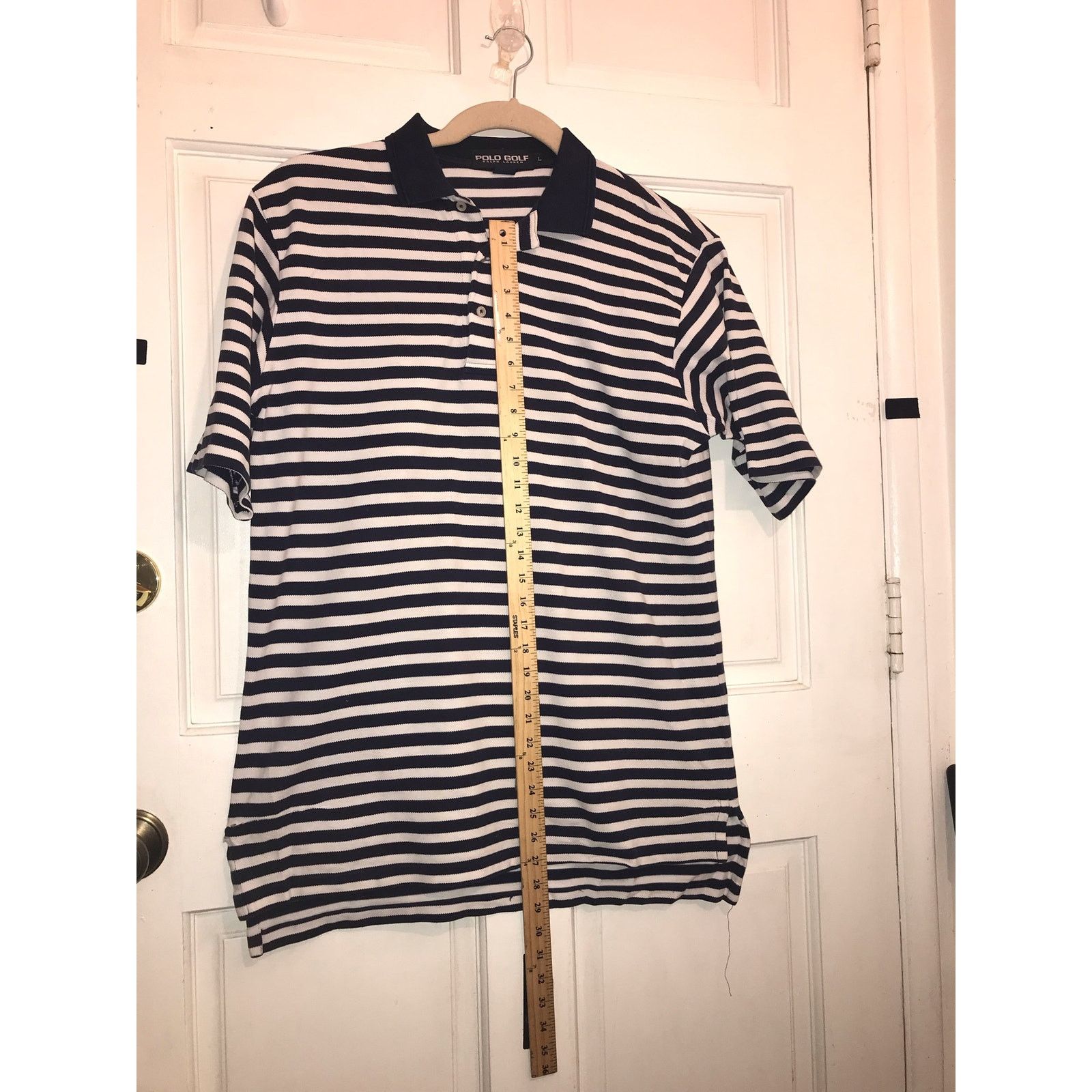 Ralph Lauren RALPH LAUREN GOLF Polo Shirt Men’s Large Blue and white Size US L / EU 52-54 / 3 - 8 Thumbnail