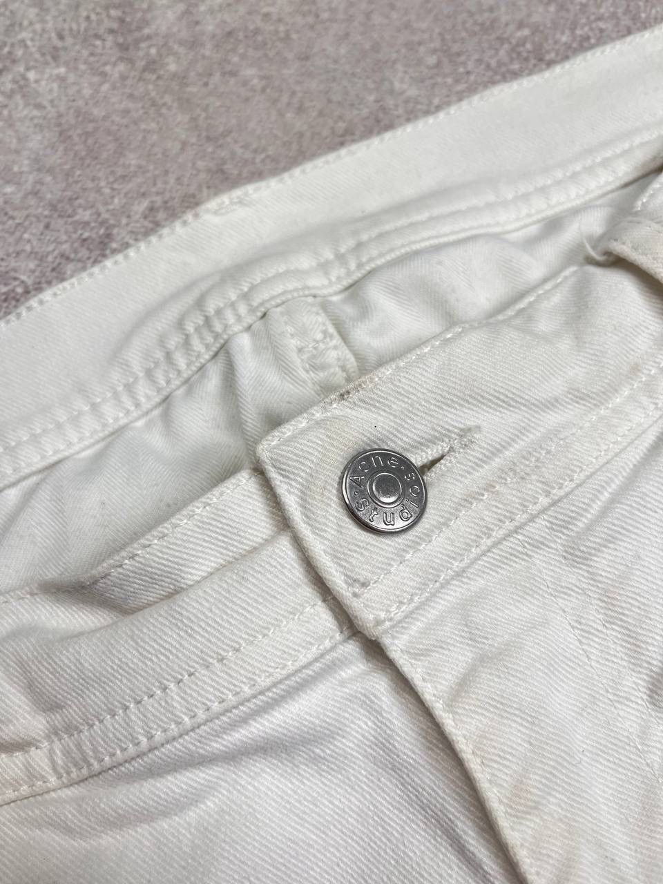 Acne Studios ACNE STUDIOS BLA KONST WHITE DENIM PANTS Y2K 34 Size US 34 / EU 50 - 6 Thumbnail