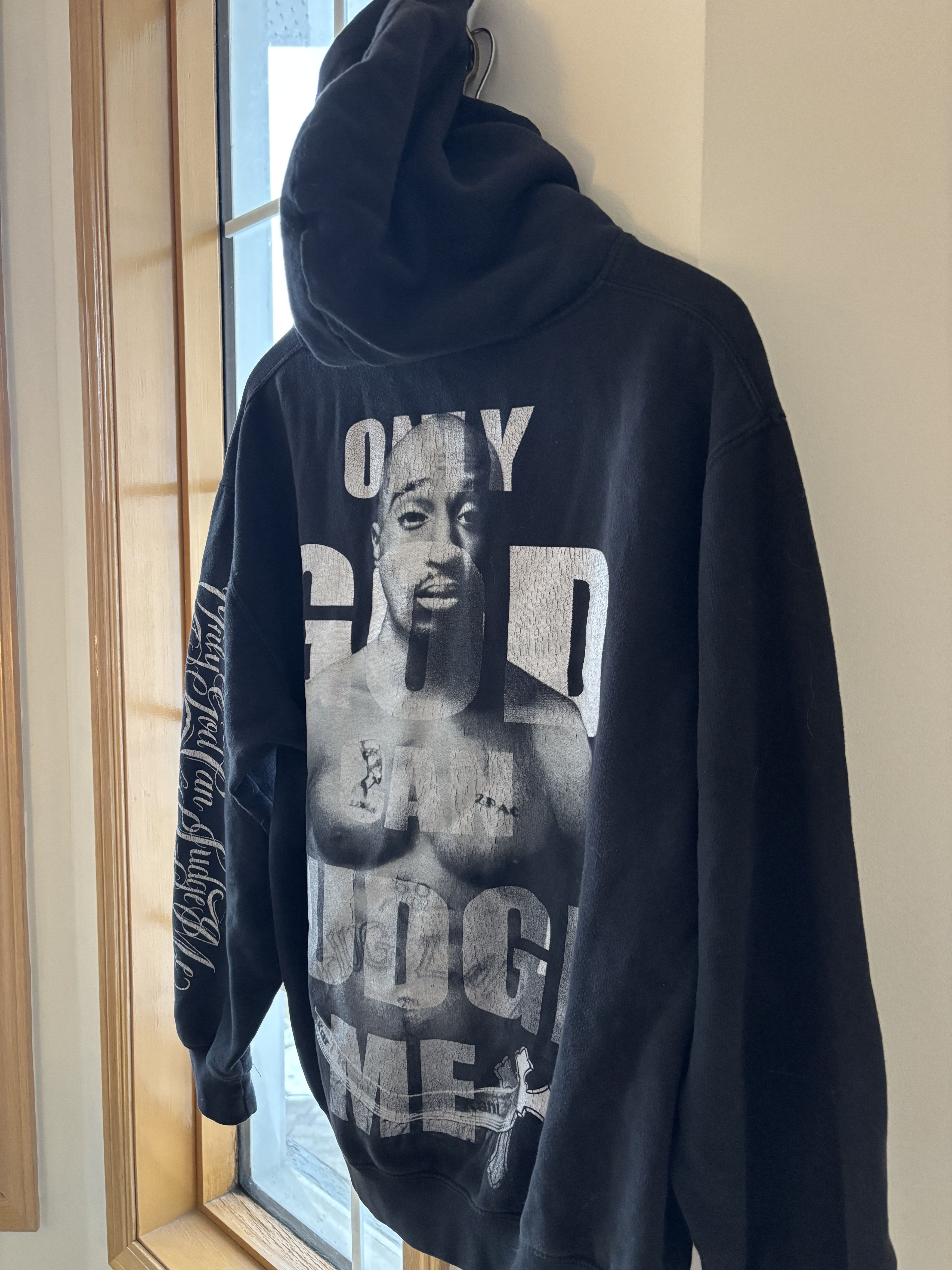 Vintage Vintage Tupac Hoodie ONLY GOD CAN JUDGE ME Size US M / EU 48-50 / 2 - 4 Thumbnail